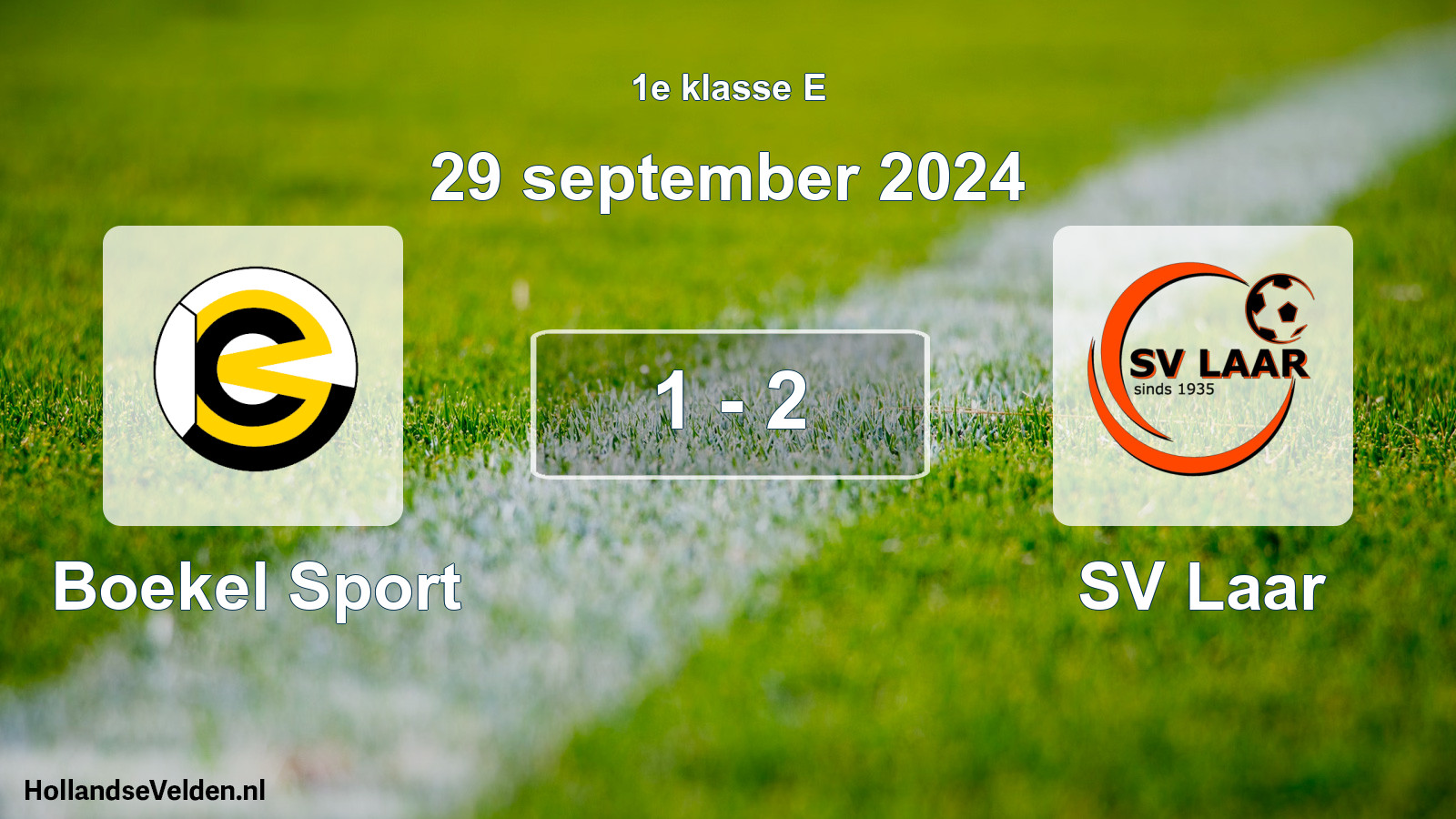 Total number of matches played: Boekel Sport - SV Laar 1 - 2 (29 September 2024)