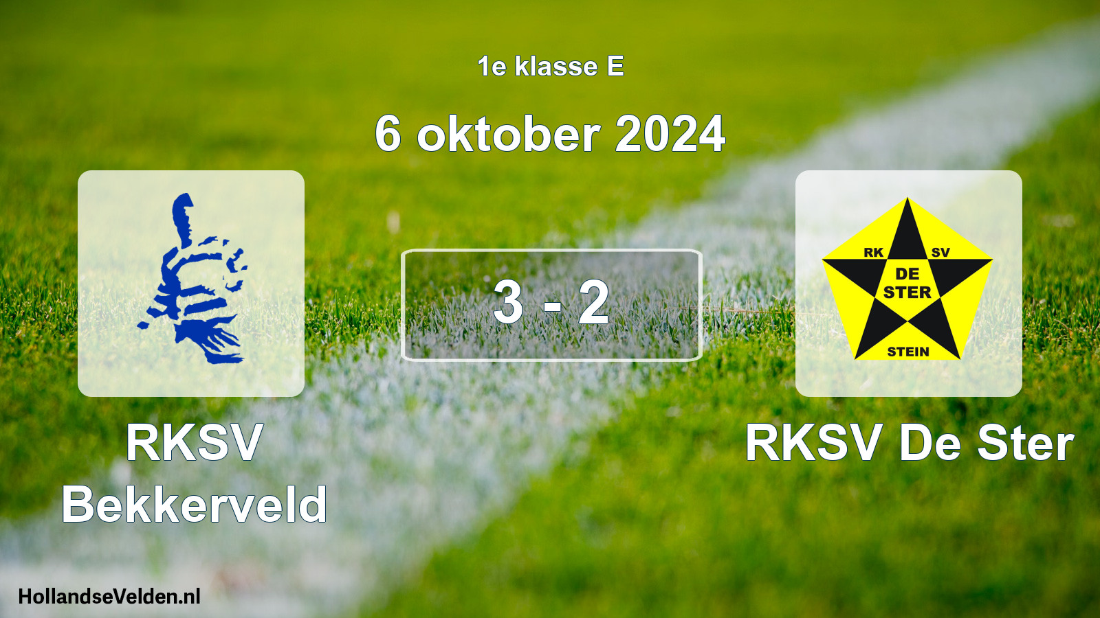 Total number of matches played: RKSV Bekkerveld - RKSV De Ster 3 - 2 (6 October 2024)