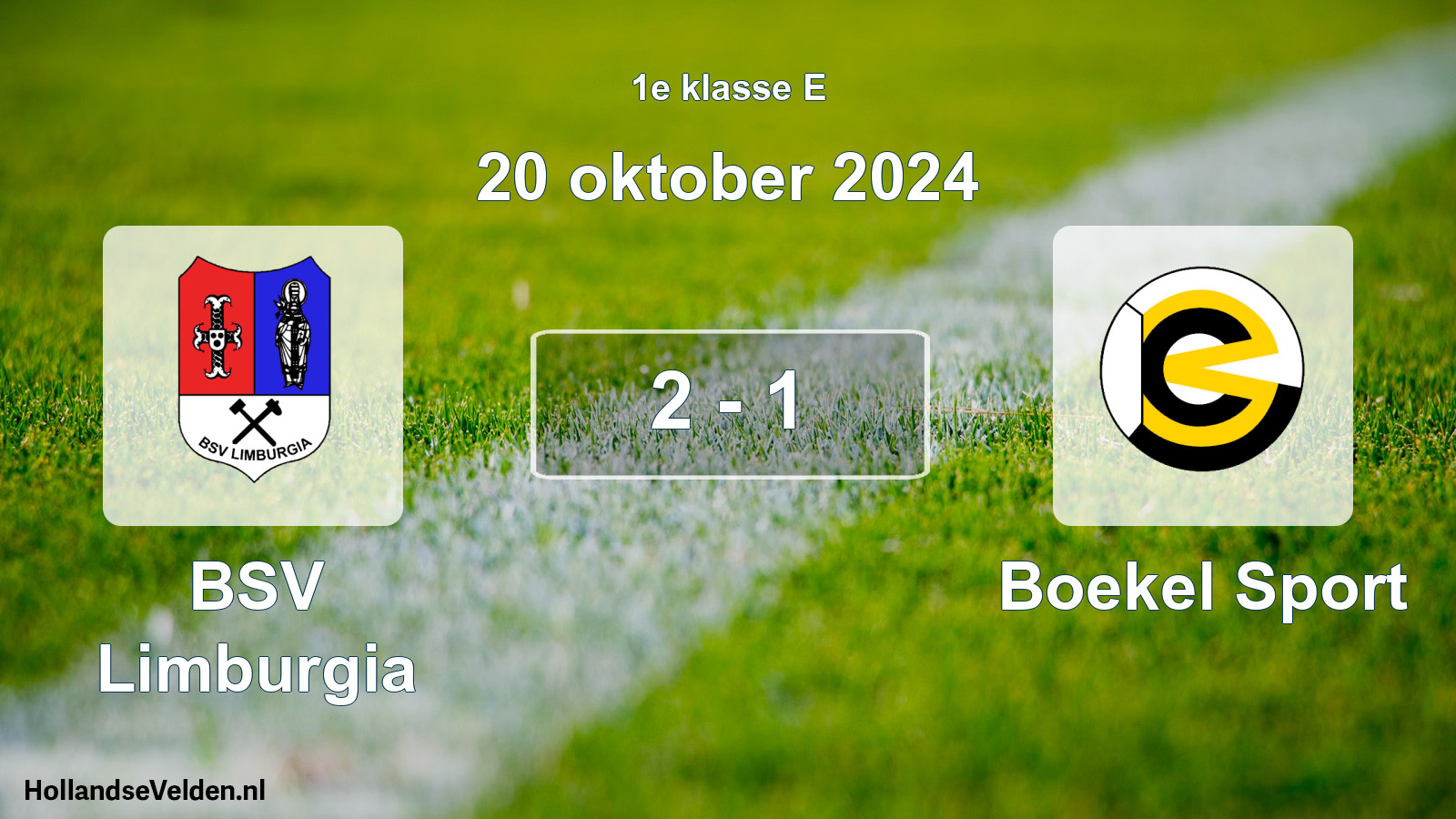 Total number of matches played: BSV Limburgia - Boekel Sport 2 - 1 (20 October 2024)