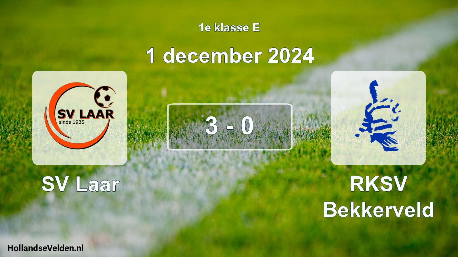Total number of matches played: SV Laar - RKSV Bekkerveld 3 - 0 (1 December 2024)