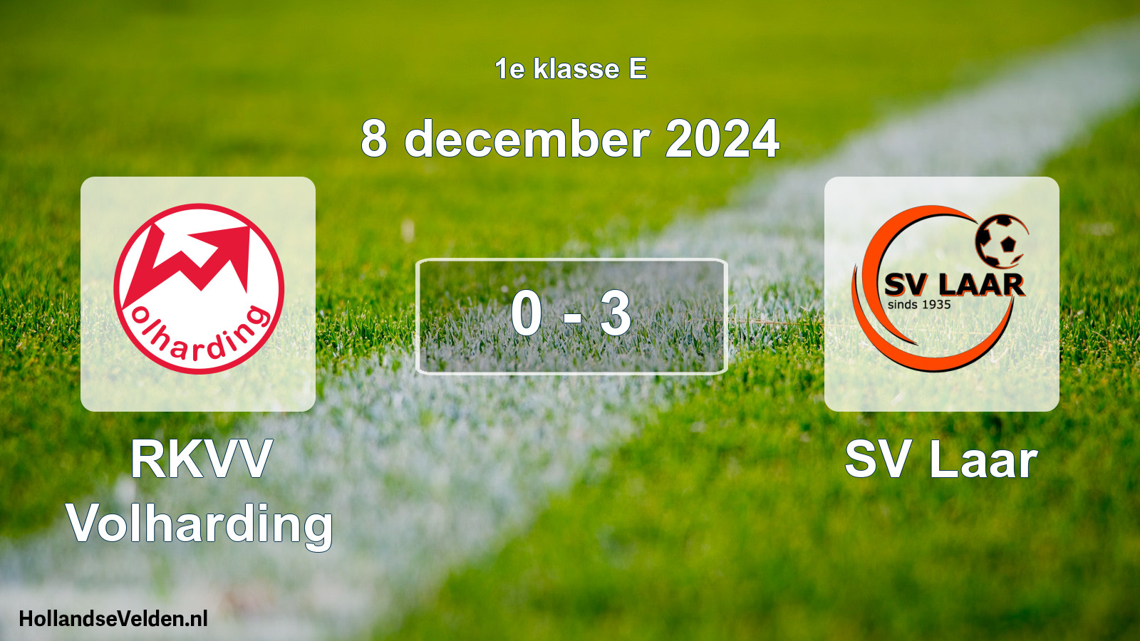 Total number of matches played: RKVV Volharding - SV Laar 0 - 3 (8 December 2024)