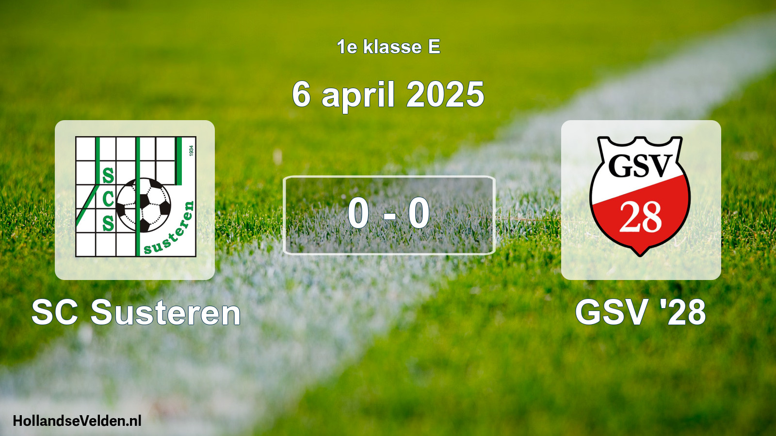 Total number of matches played: SC Susteren - GSV '28 0 - 0 (6 April 2025)