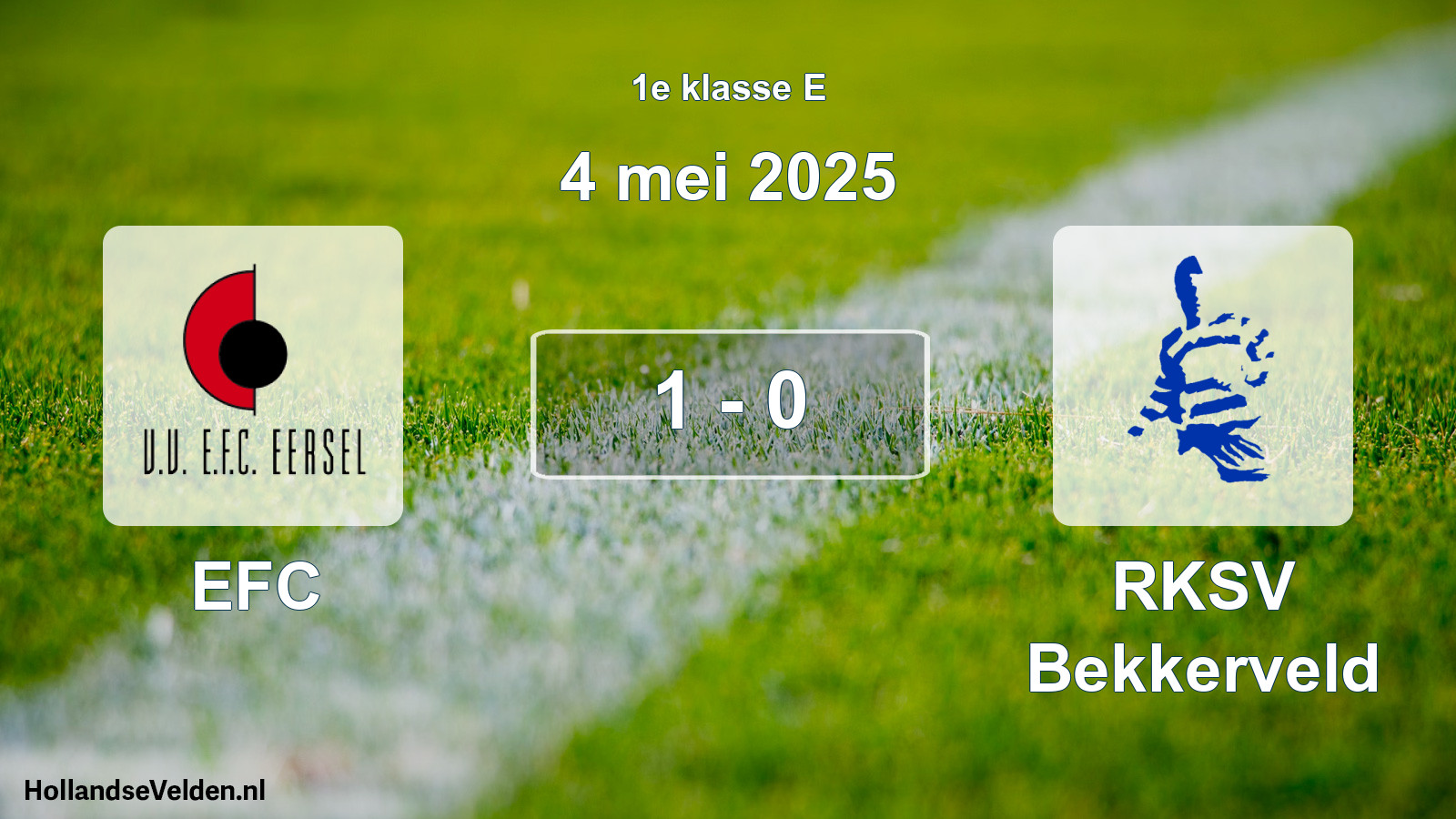Total number of matches played: EFC - RKSV Bekkerveld 1 - 0 (4 May 2025)
