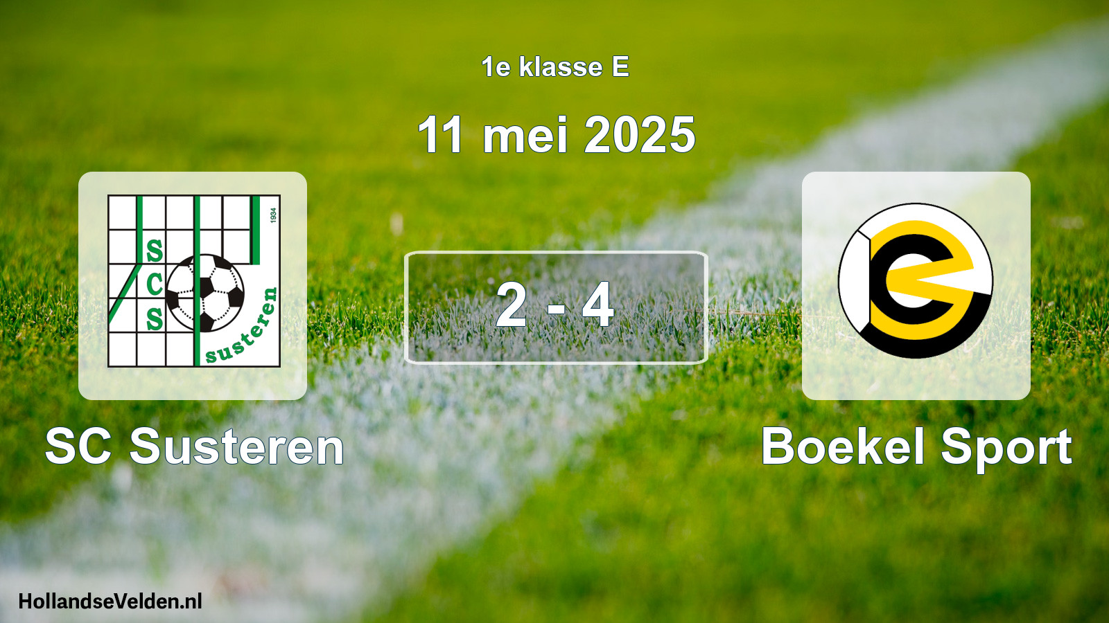 Total number of matches played: SC Susteren - Boekel Sport 2 - 4 (11 May 2025)