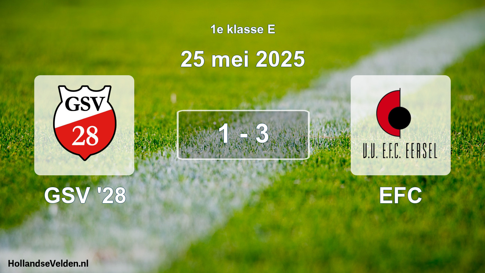 Total number of matches played: GSV '28 - EFC 1 - 3 (25 May 2025)