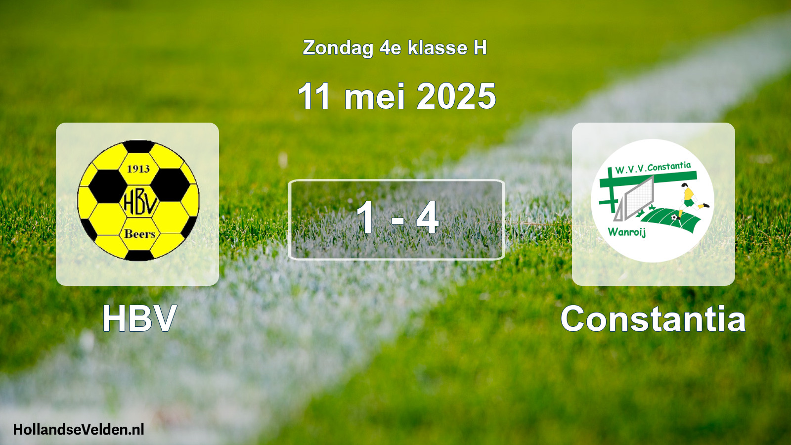 Total number of matches played: HBV - Constantia 1 - 4 (11 May 2025)