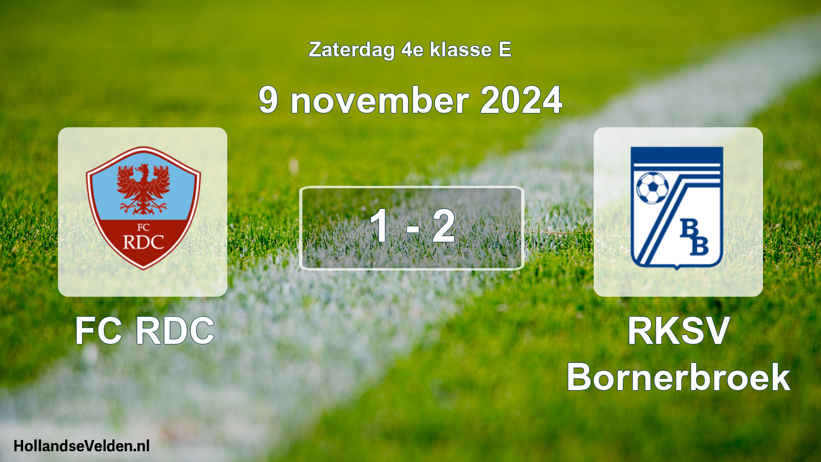 Total number of matches played: FC RDC - RKSV Bornerbroek 1 - 2 (9 November 2024)