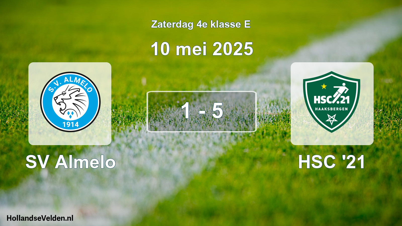 Total number of matches played: SV Almelo - HSC '21 1 - 5 (10 May 2025)