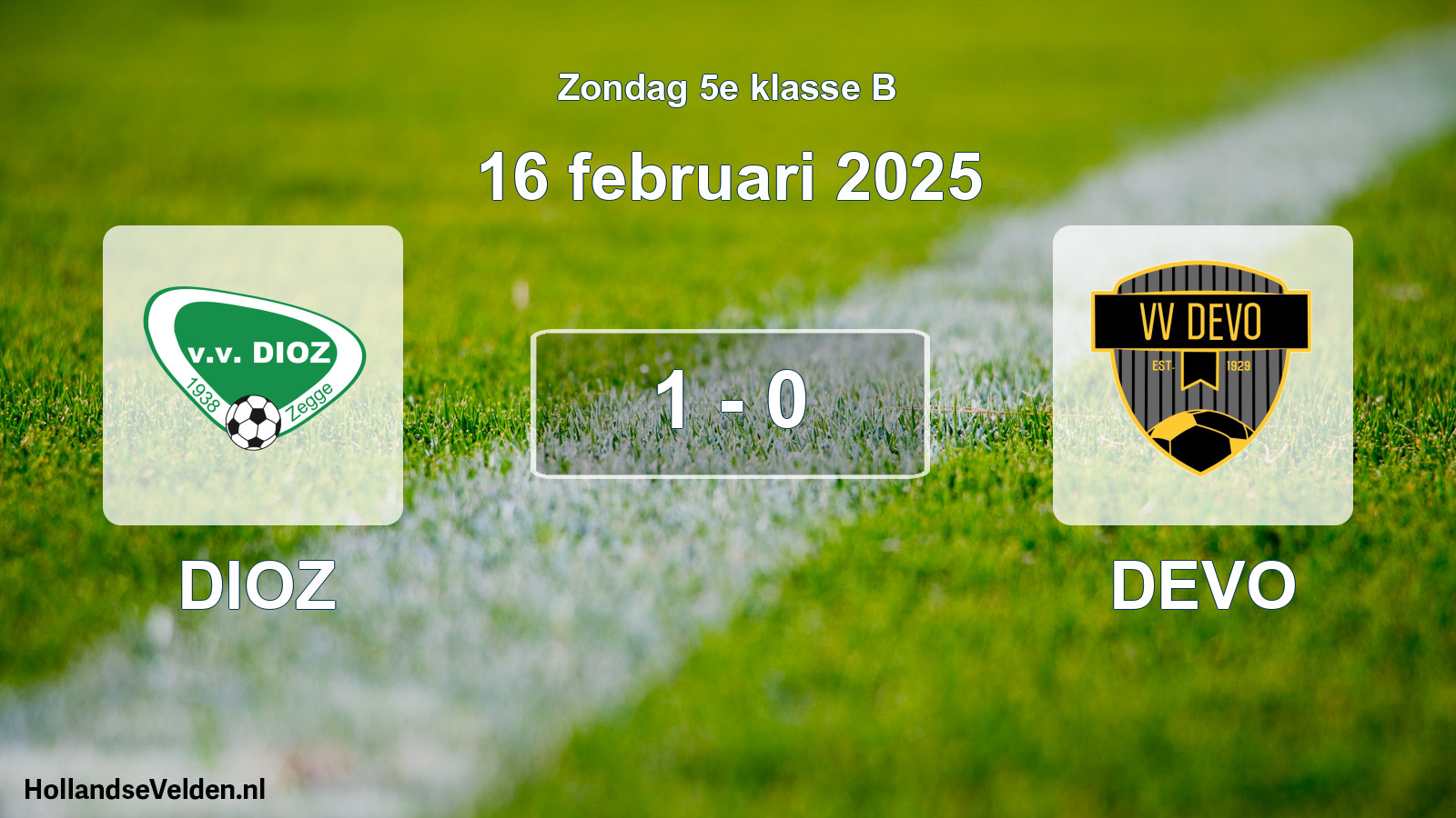 Total number of matches played: DIOZ - DEVO 1 - 0 (16 February 2025)