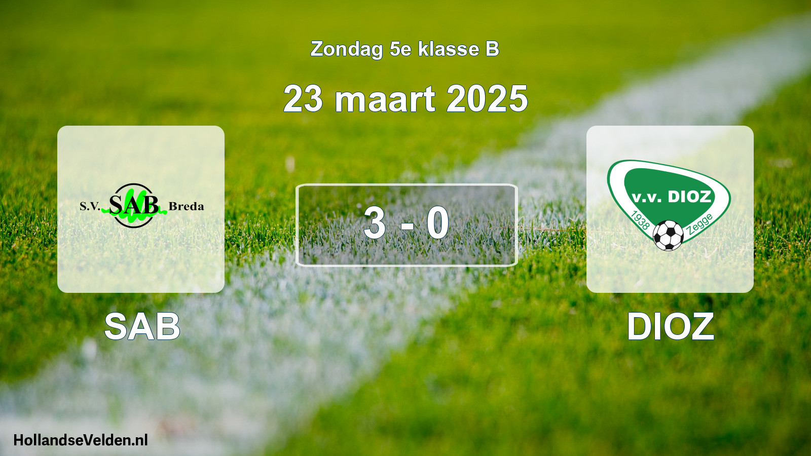 Total number of matches played: SAB - DIOZ 3 - 0 (23 March 2025)