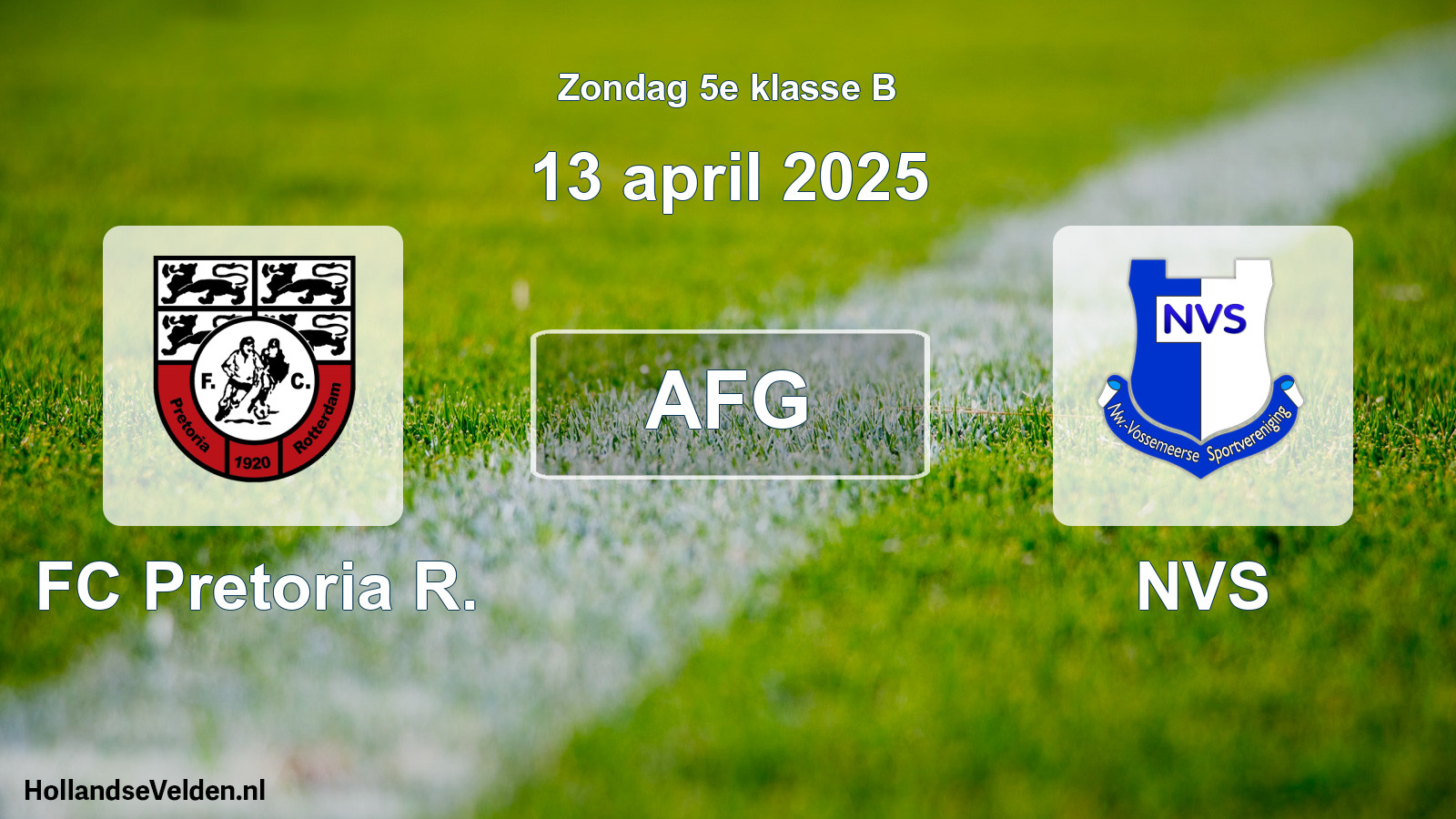 Scheduled Match: FC Pretoria R. - NVS (13 April 2025)