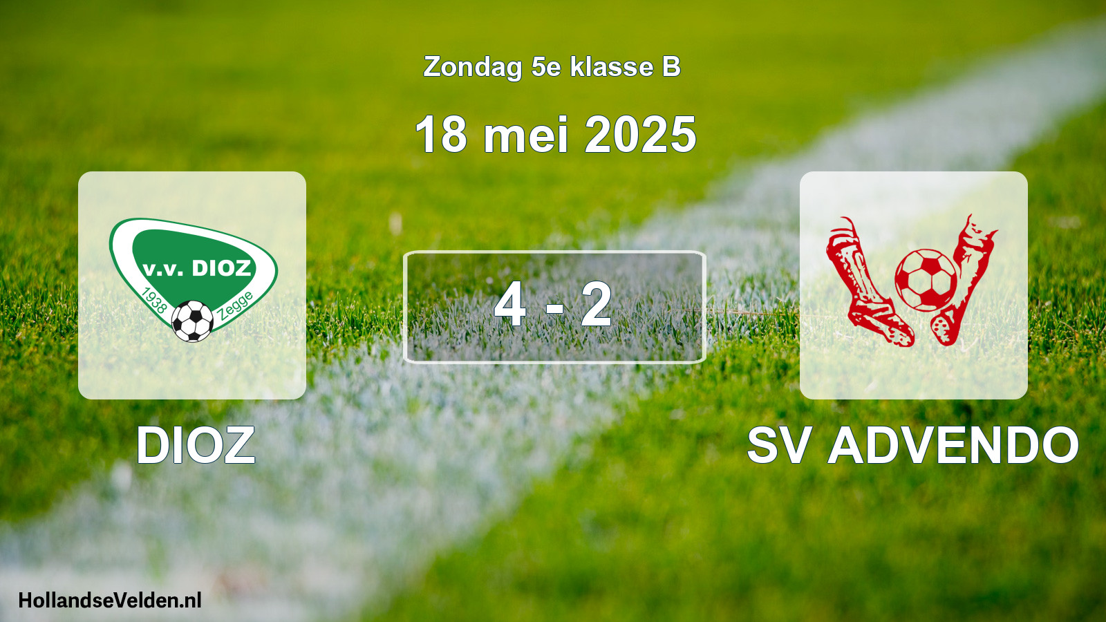 Total number of matches played: DIOZ - SV ADVENDO 4 - 2 (18 May 2025)
