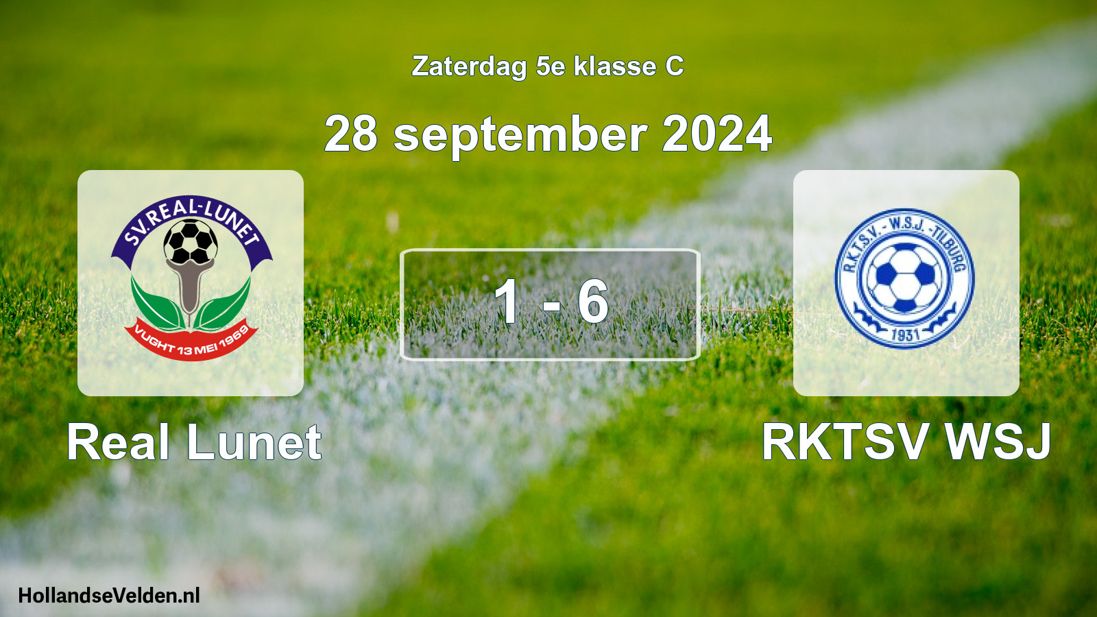 Total number of matches played: Real Lunet - RKTSV WSJ 1 - 6 (28 September 2024)