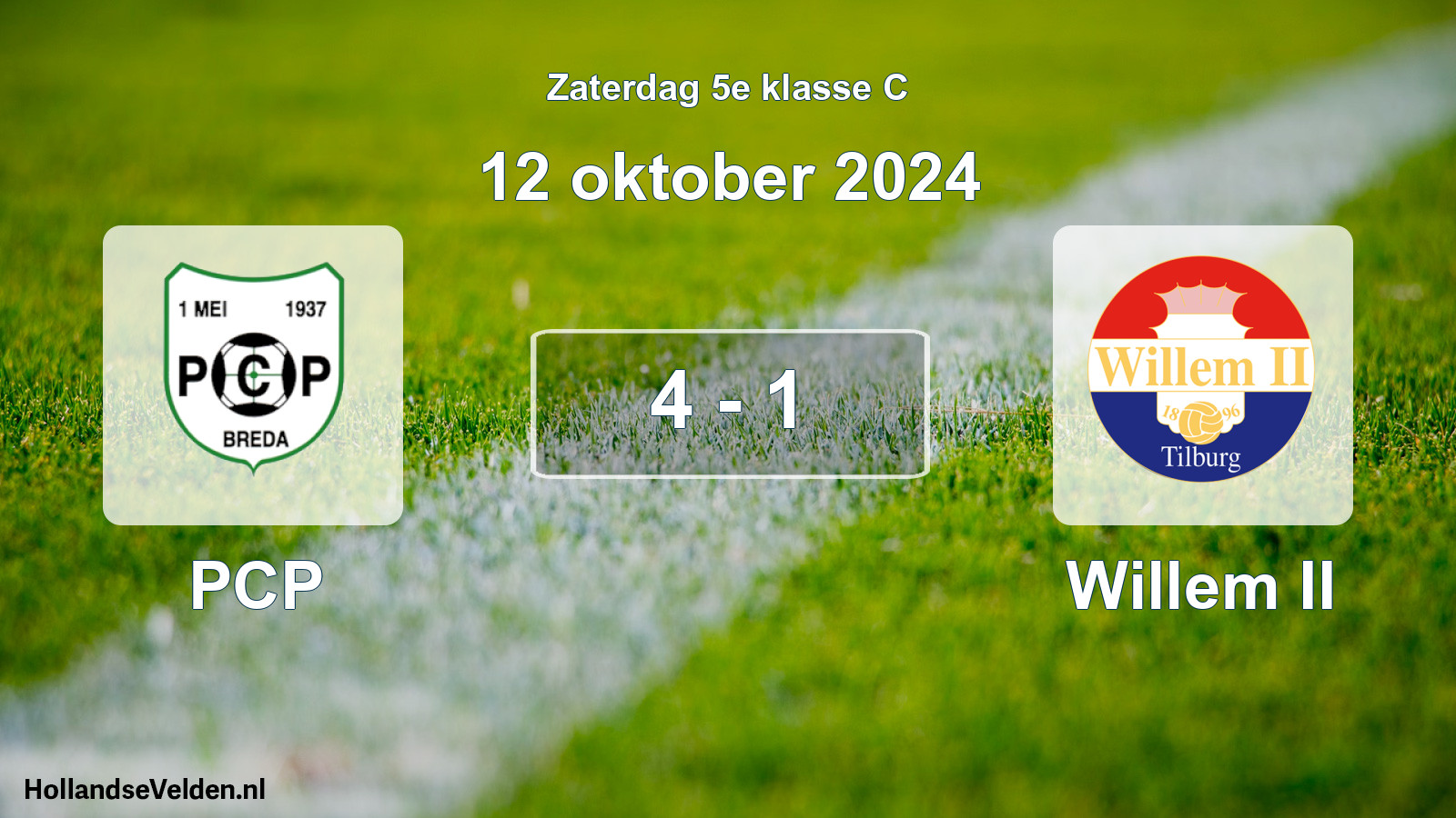 Total number of matches played: PCP - Willem II 4 - 1 (12 October 2024)