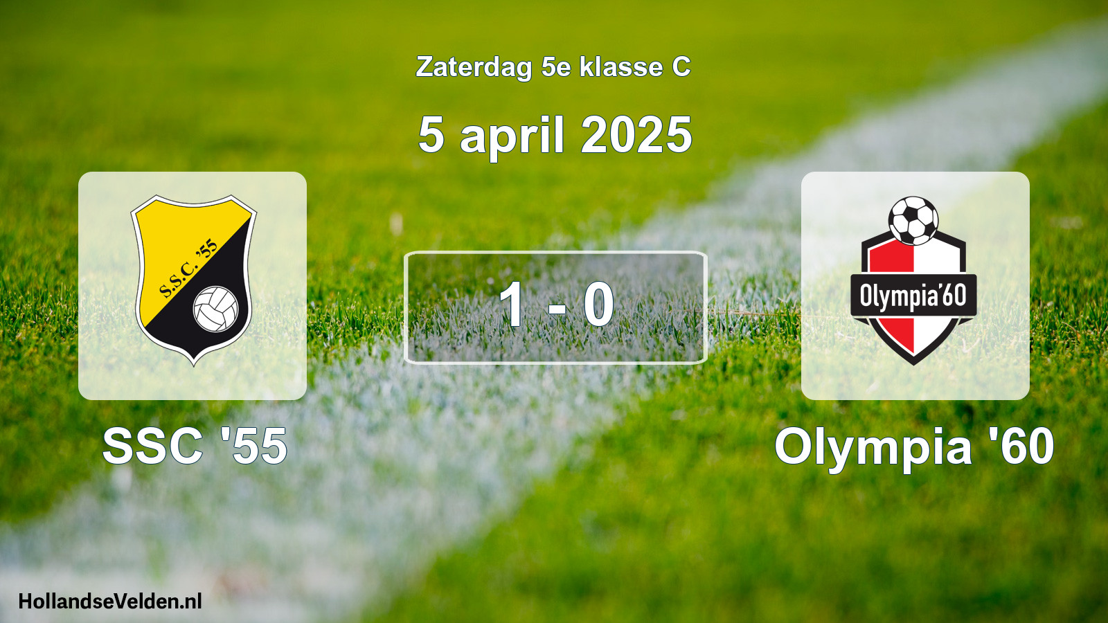 Total number of matches played: SSC '55 - Olympia '60 1 - 0 (5 April 2025)