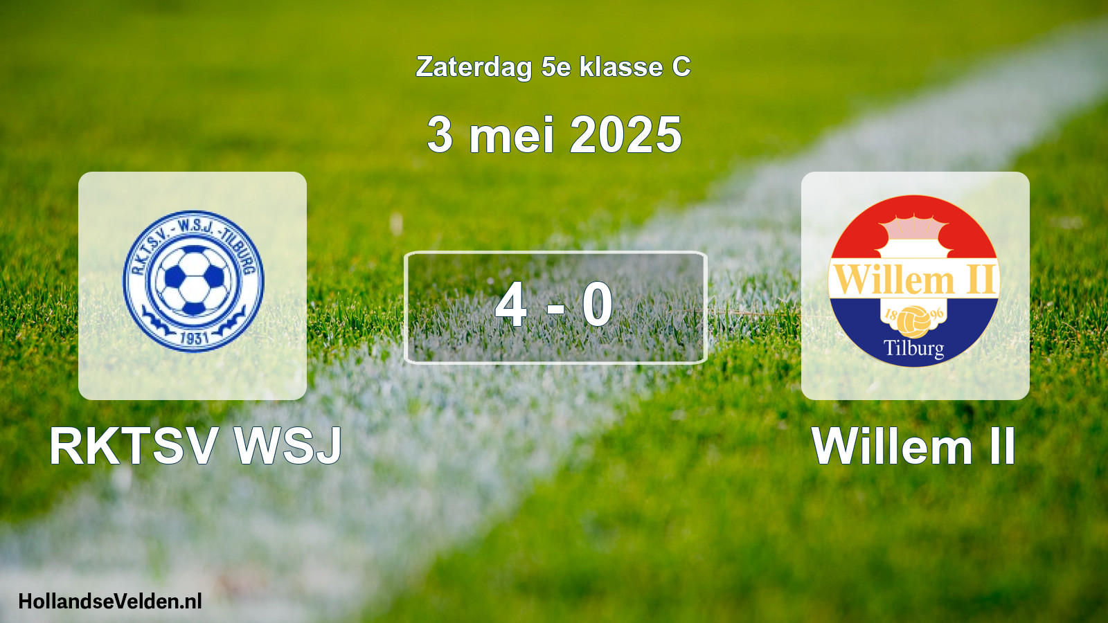 Total number of matches played: RKTSV WSJ - Willem II 4 - 0 (3 May 2025)