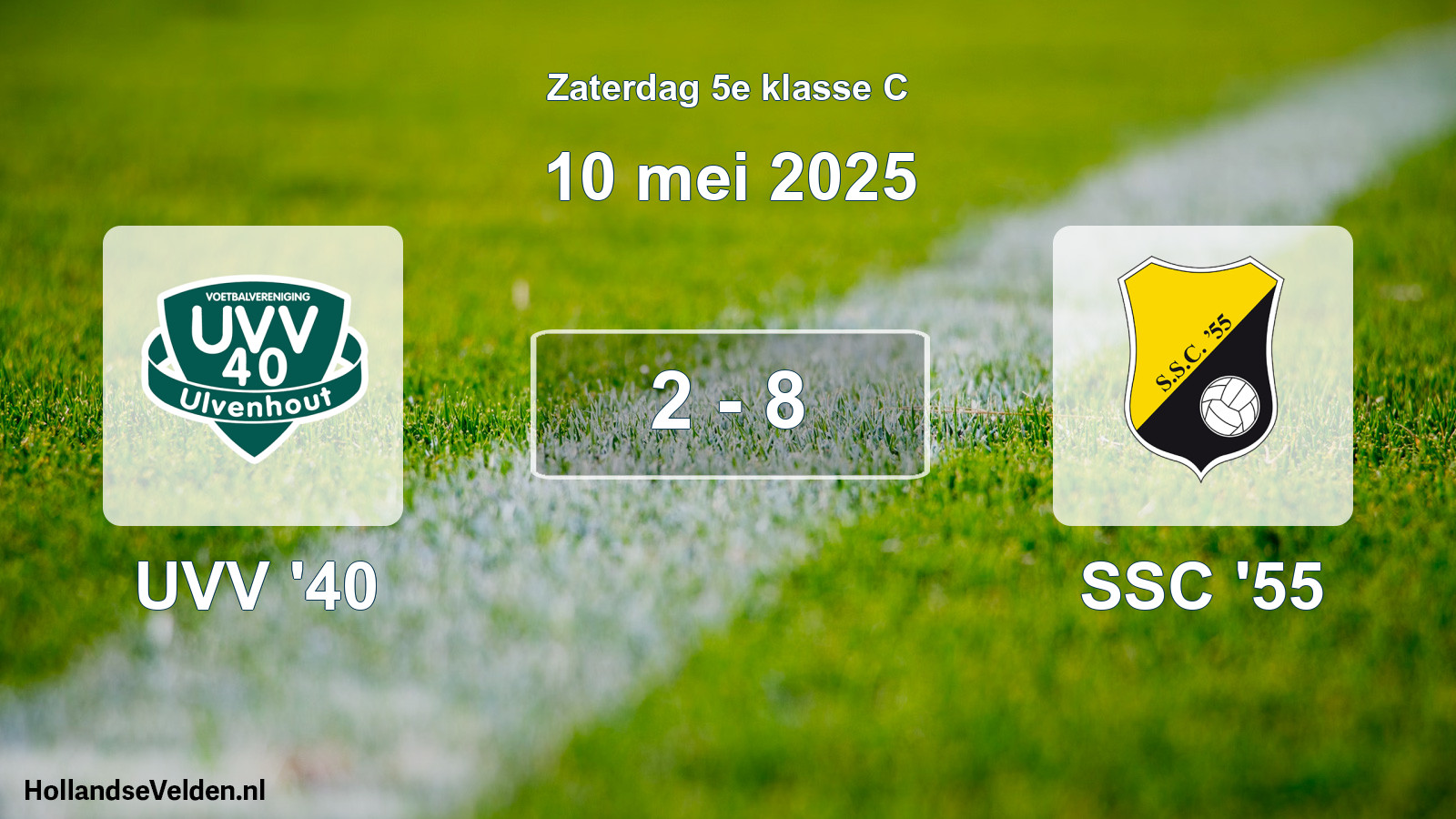 Total number of matches played: UVV '40 - SSC '55 2 - 8 (10 May 2025)