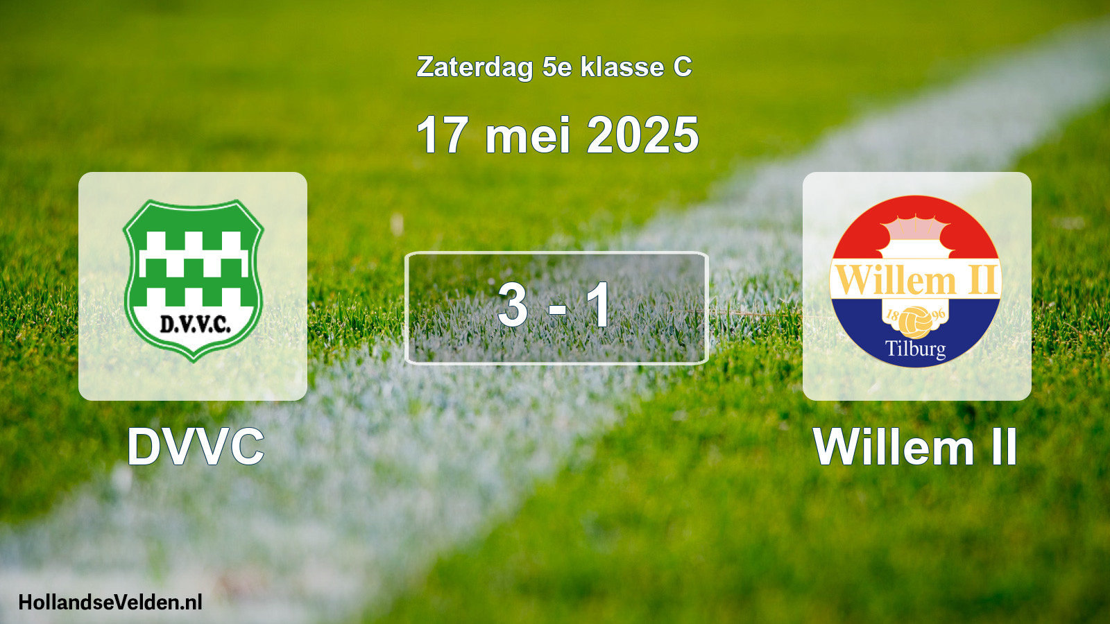 Total number of matches played: DVVC - Willem II 3 - 1 (17 May 2025)