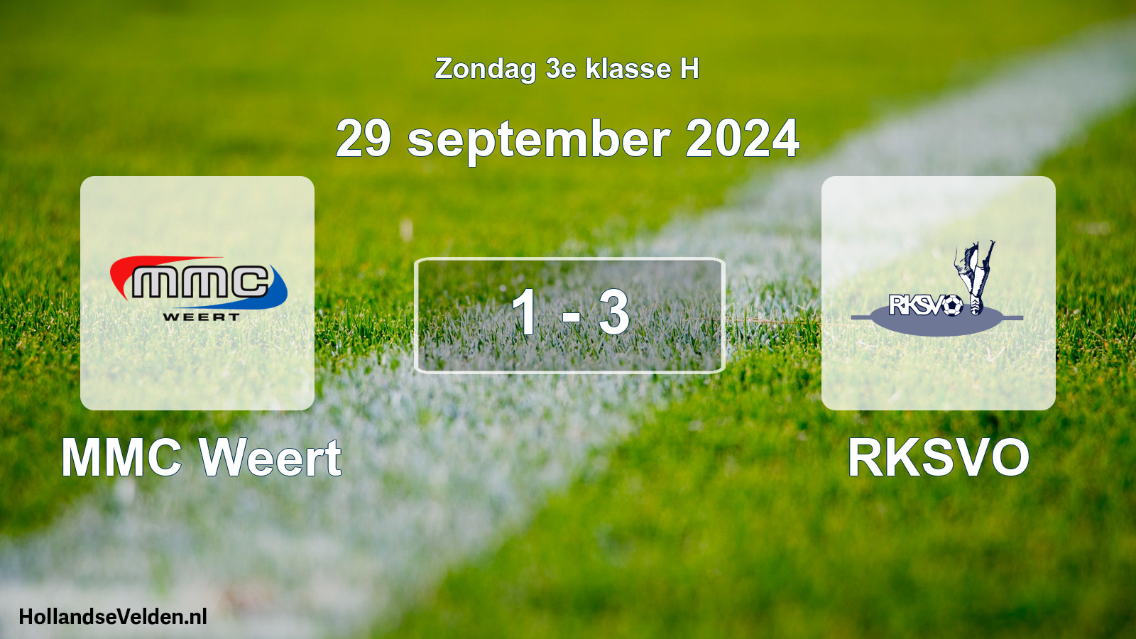 Total number of matches played: MMC Weert - RKSVO 1 - 3 (29 September 2024)