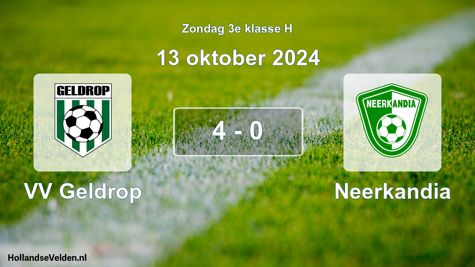 Total number of matches played: VV Geldrop - Neerkandia 4 - 0 (13 October 2024)