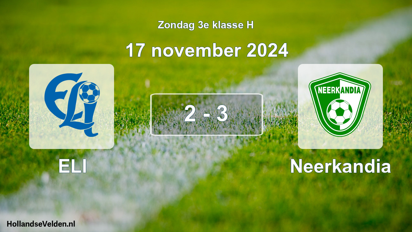 Total number of matches played: ELI - Neerkandia 2 - 3 (17 November 2024)