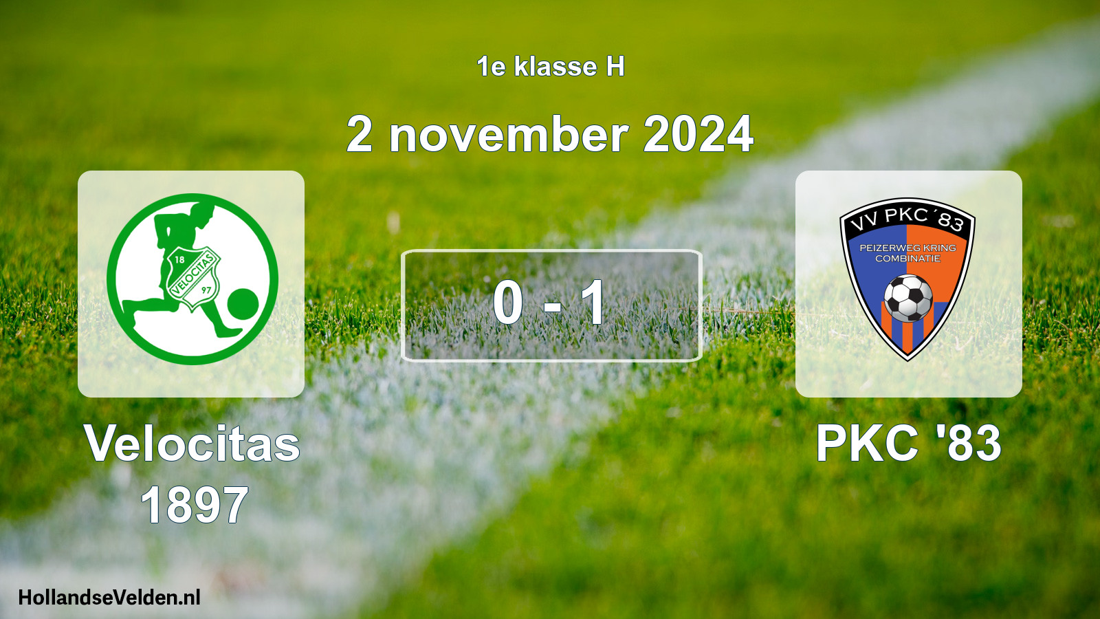 Total number of matches played: Velocitas 1897 - PKC '83 0 - 1 (2 November 2024)