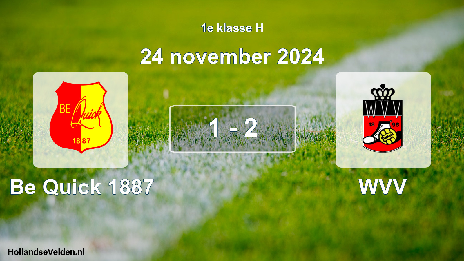 Total number of matches played: Be Quick 1887 - WVV 1 - 2 (24 November 2024)