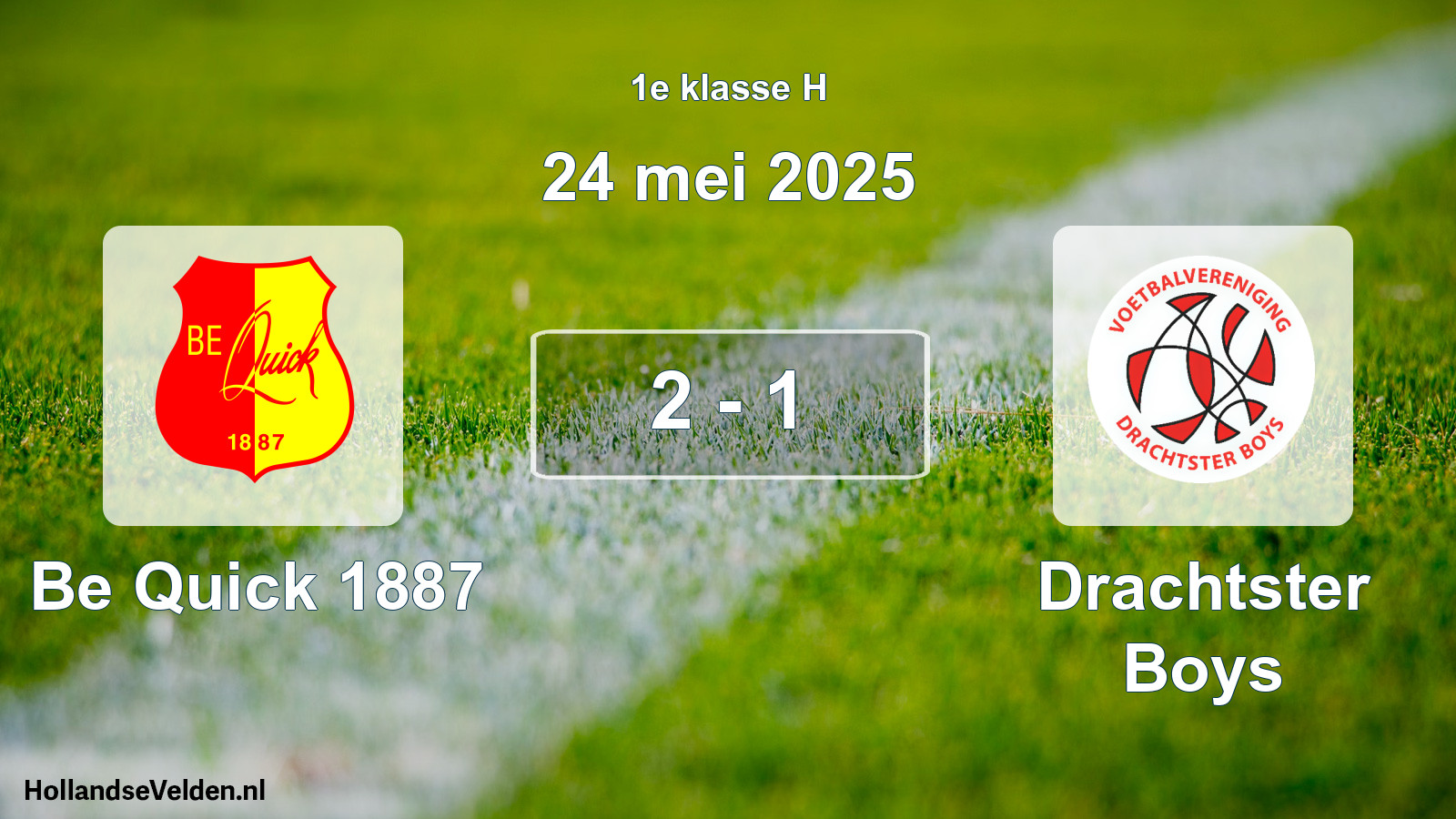 Total number of matches played: Be Quick 1887 - Drachtster Boys 2 - 1 (24 May 2025)