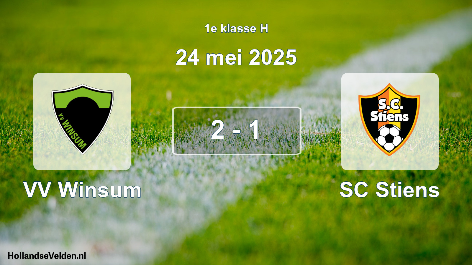 Total number of matches played: VV Winsum - SC Stiens 2 - 1 (24 May 2025)