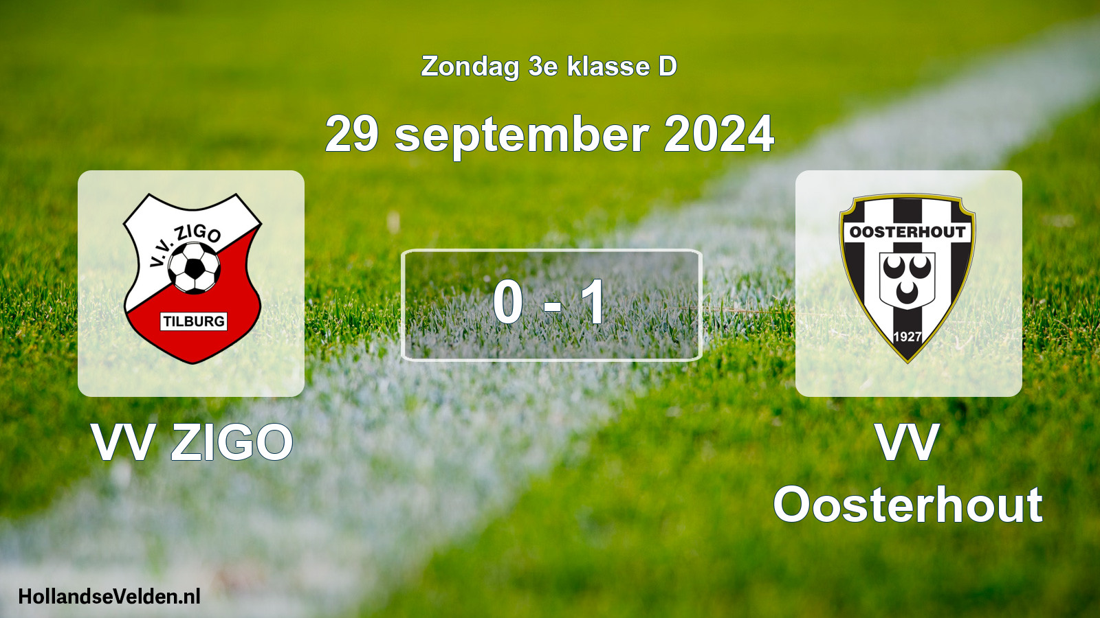 Total number of matches played: VV ZIGO - VV Oosterhout 0 - 1 (29 September 2024)