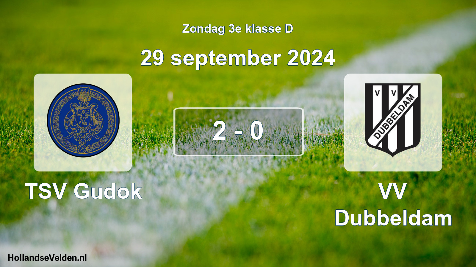 Total number of matches played: TSV Gudok - VV Dubbeldam 2 - 0 (29 September 2024)