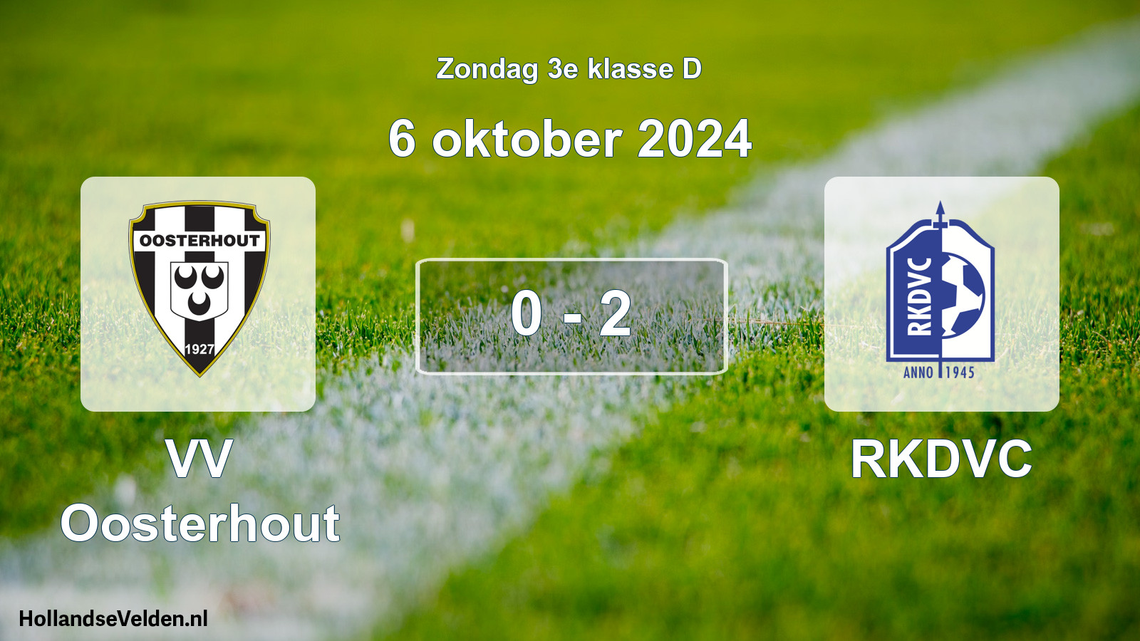 Total number of matches played: VV Oosterhout - RKDVC 0 - 2 (6 October 2024)