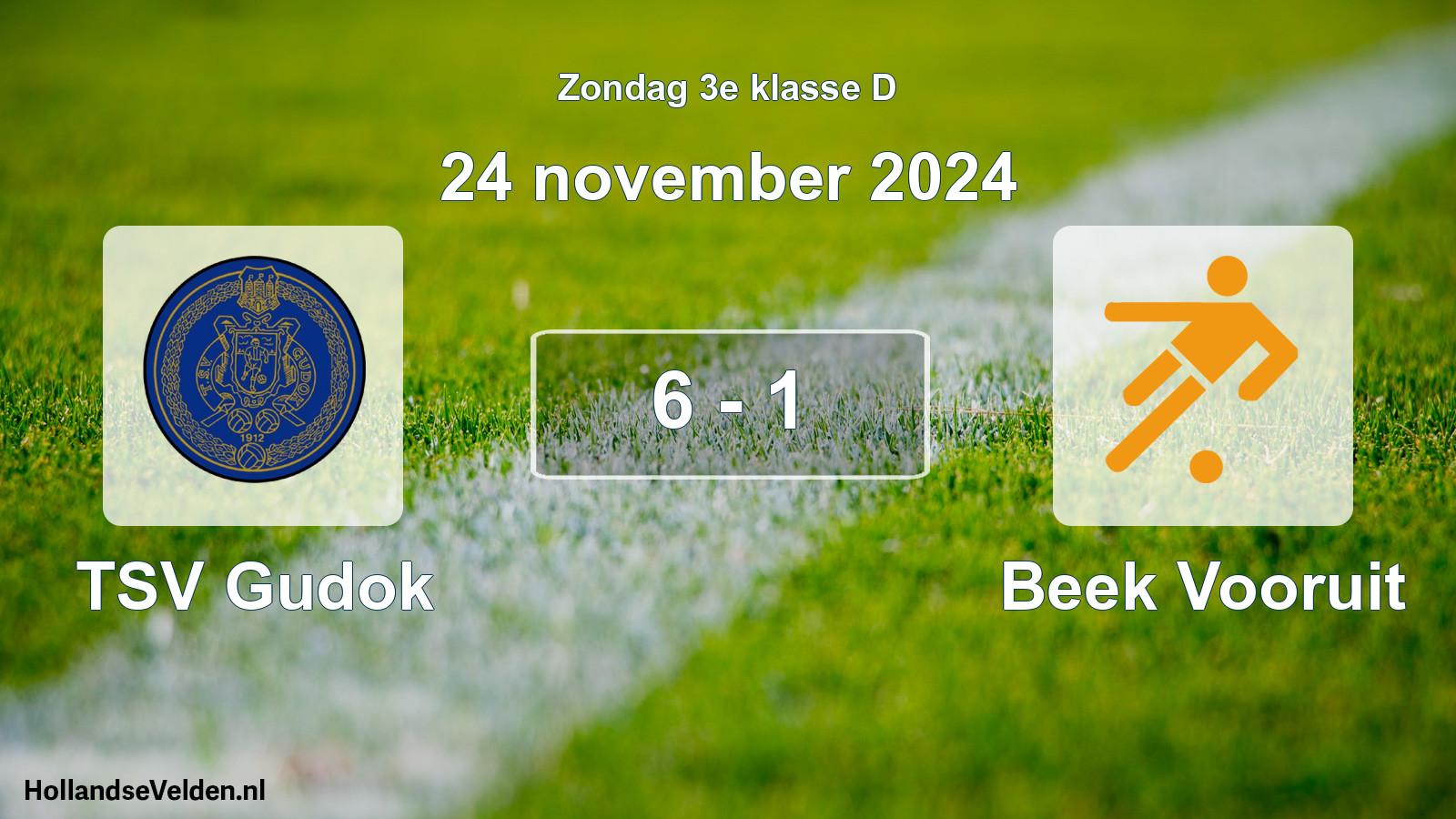 Total number of matches played: TSV Gudok - Beek Vooruit 6 - 1 (24 November 2024)