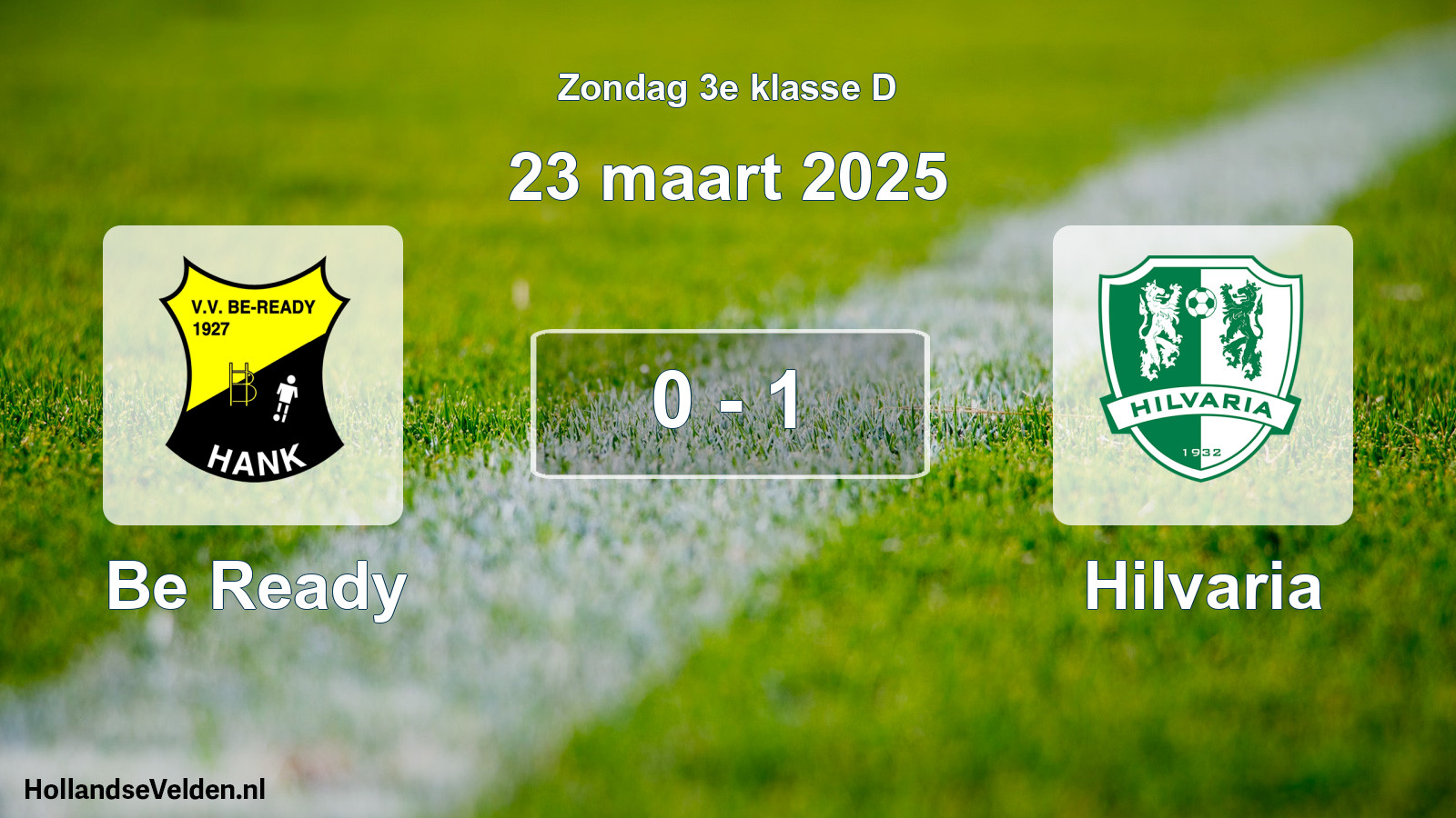 Total number of matches played: Be Ready - Hilvaria 0 - 1 (23 March 2025)