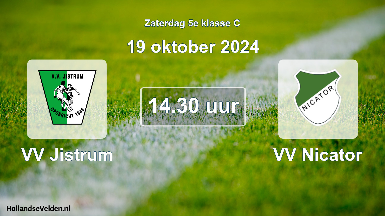 Scheduled Match: VV Jistrum - VV Nicator (19 October 2024)