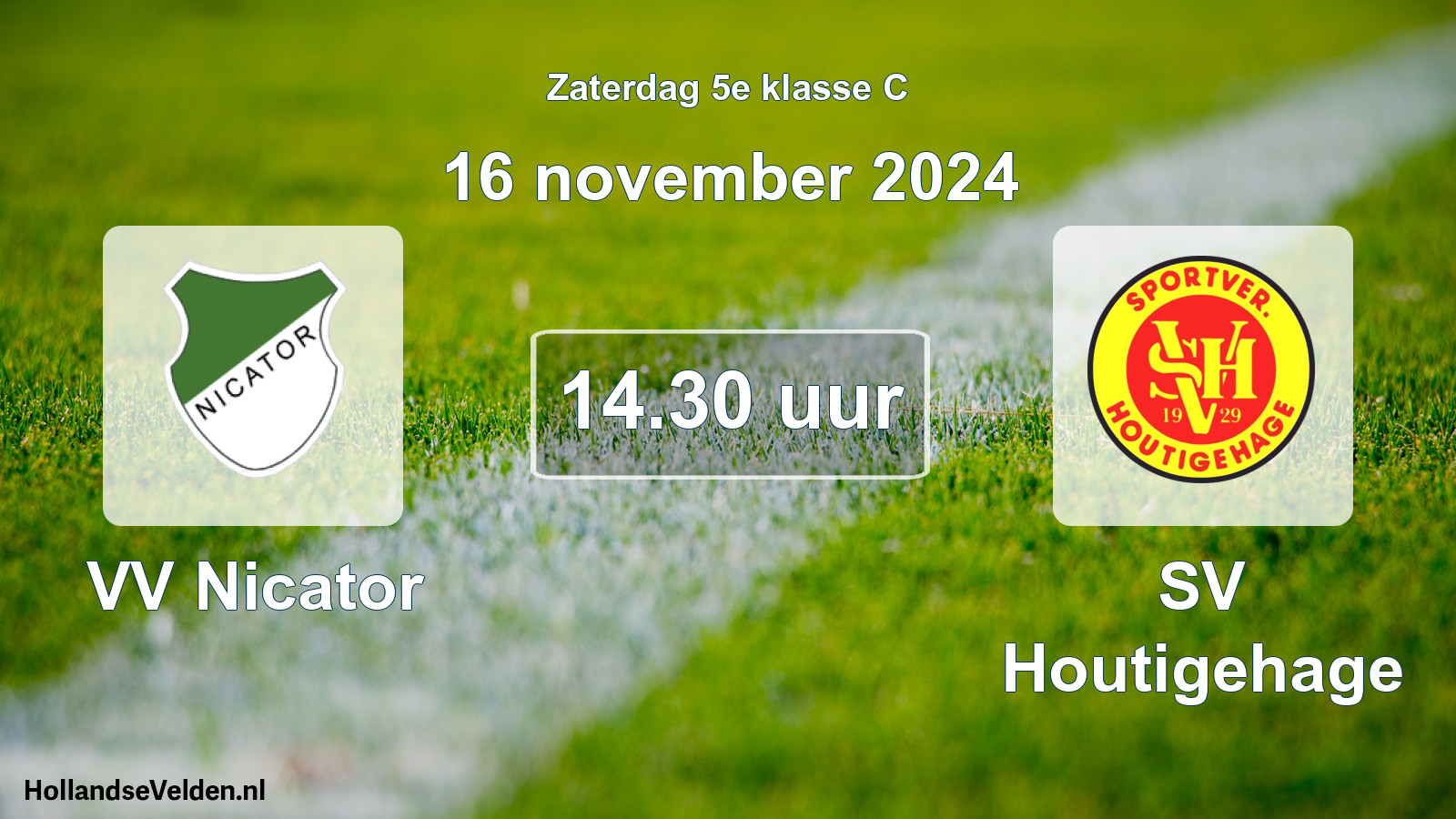 Scheduled Match: VV Nicator - SV Houtigehage (16 November 2024)