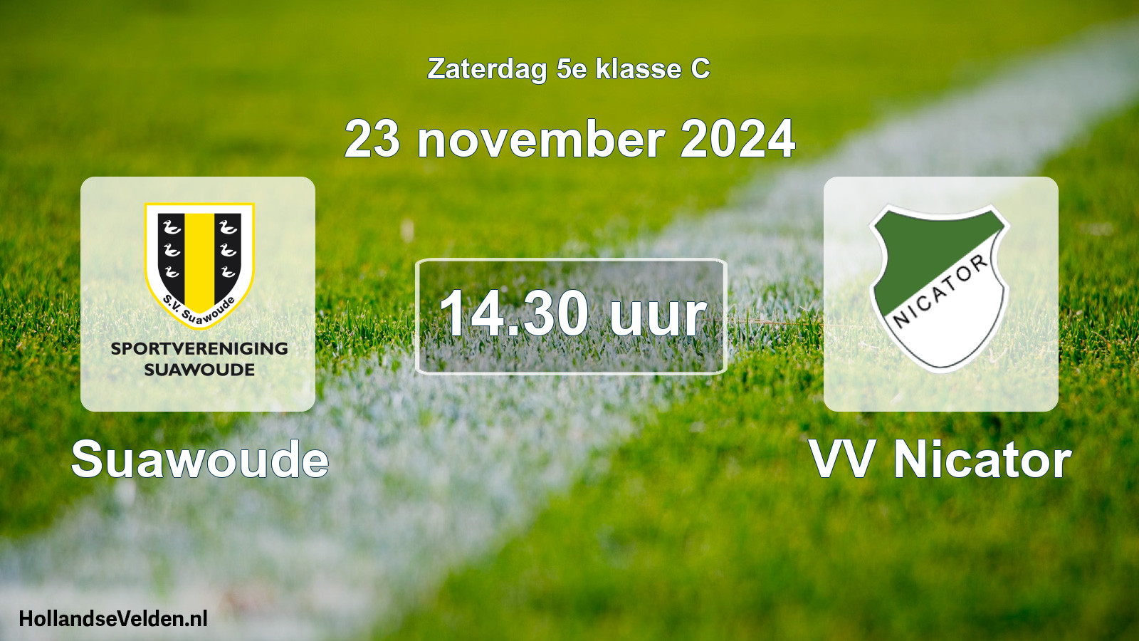 Scheduled Match: Suawoude - VV Nicator (23 November 2024)