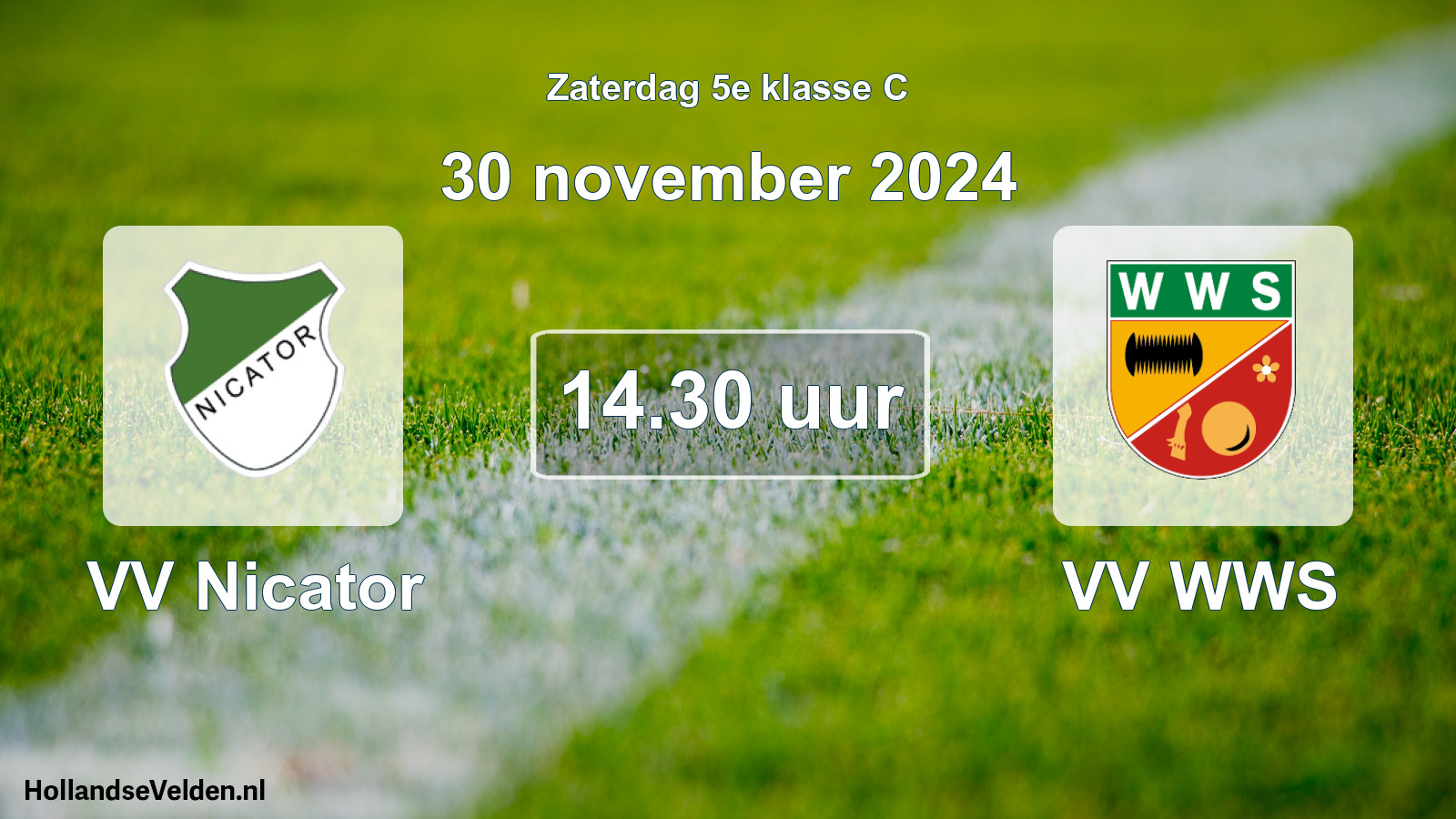 Scheduled Match: VV Nicator - VV WWS (30 November 2024)