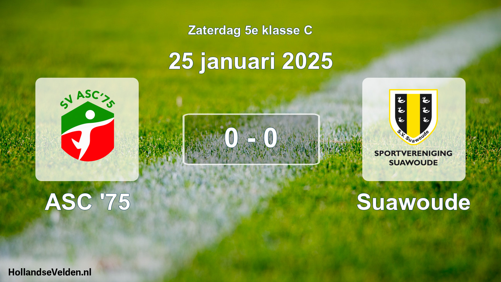 Total number of matches played: ASC '75 - Suawoude 0 - 0 (25 January 2025)
