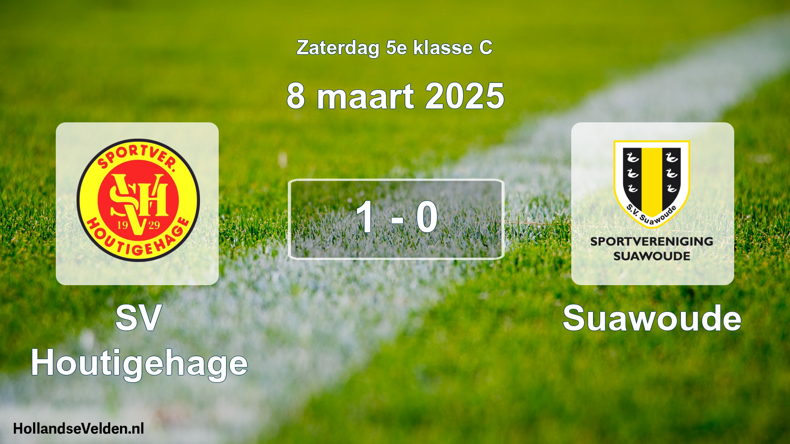 Total number of matches played: SV Houtigehage - Suawoude 1 - 0 (8 March 2025)
