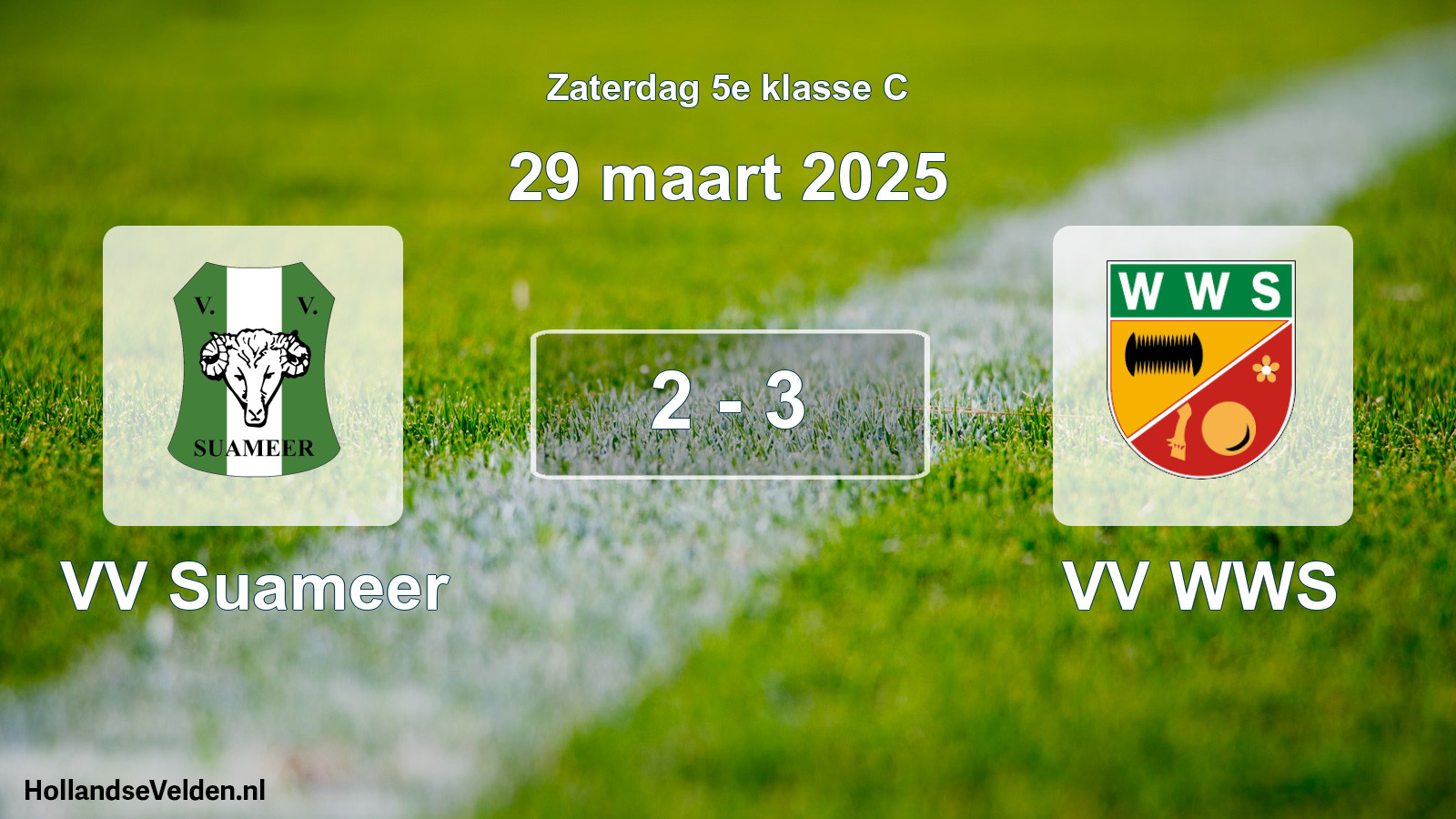 Total number of matches played: VV Suameer - VV WWS 2 - 3 (29 March 2025)