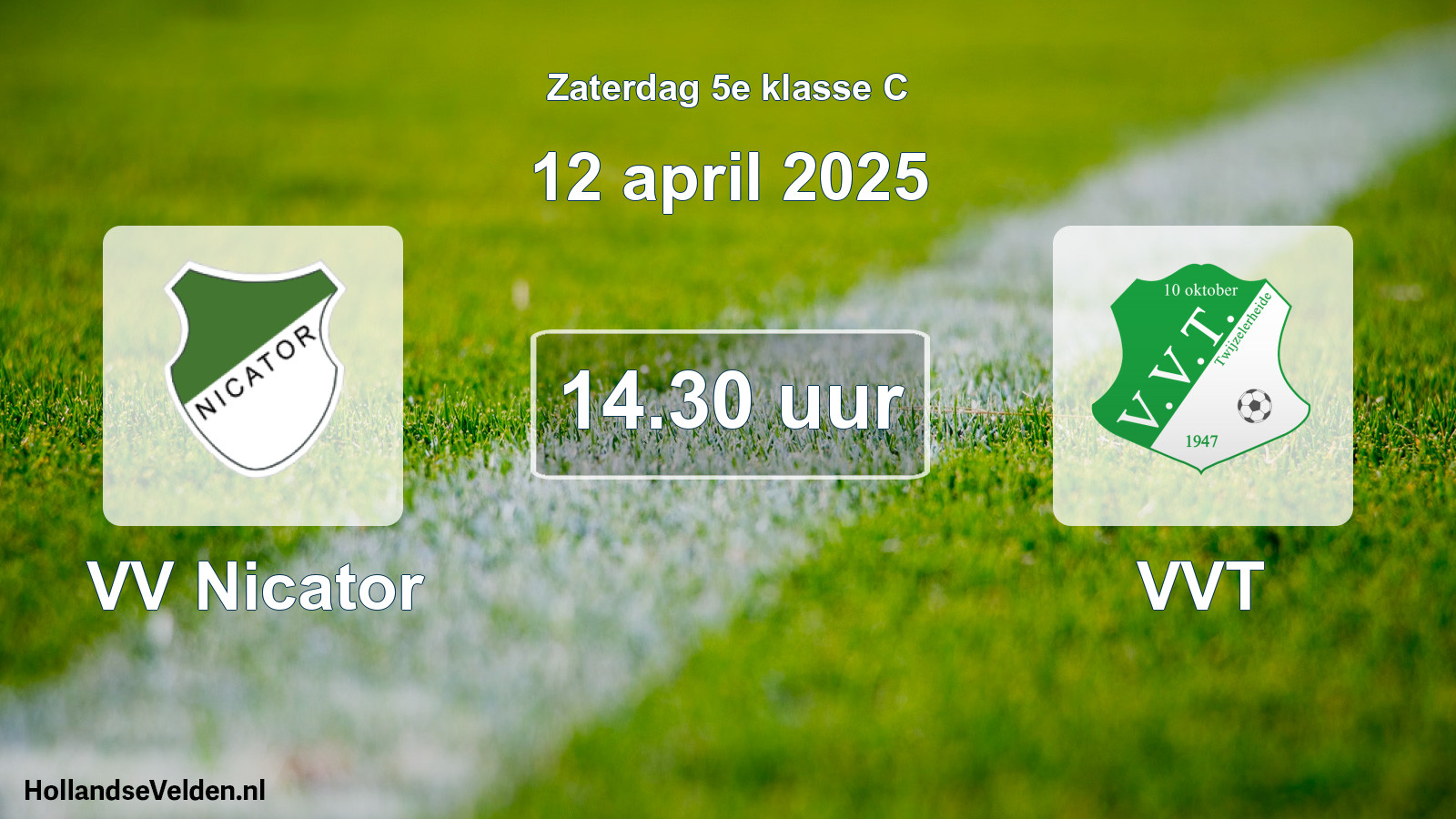 Scheduled Match: VV Nicator - VVT (12 April 2025)