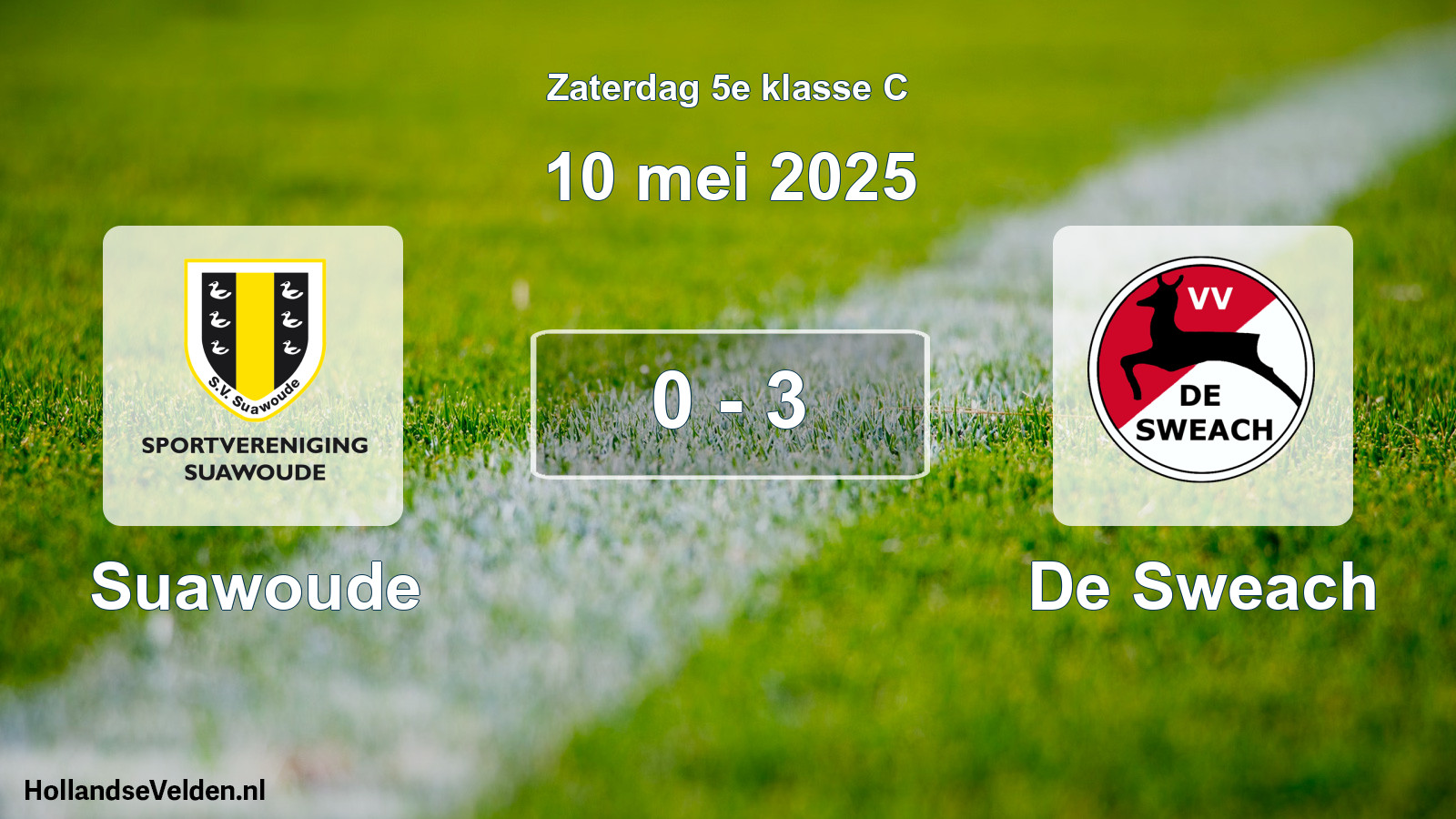 Total number of matches played: Suawoude - De Sweach 0 - 3 (10 May 2025)