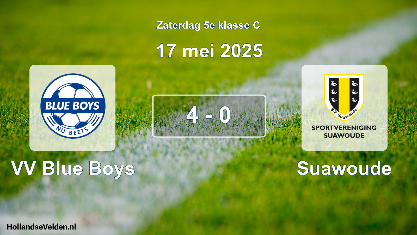 Total number of matches played: VV Blue Boys - Suawoude 4 - 0 (17 May 2025)