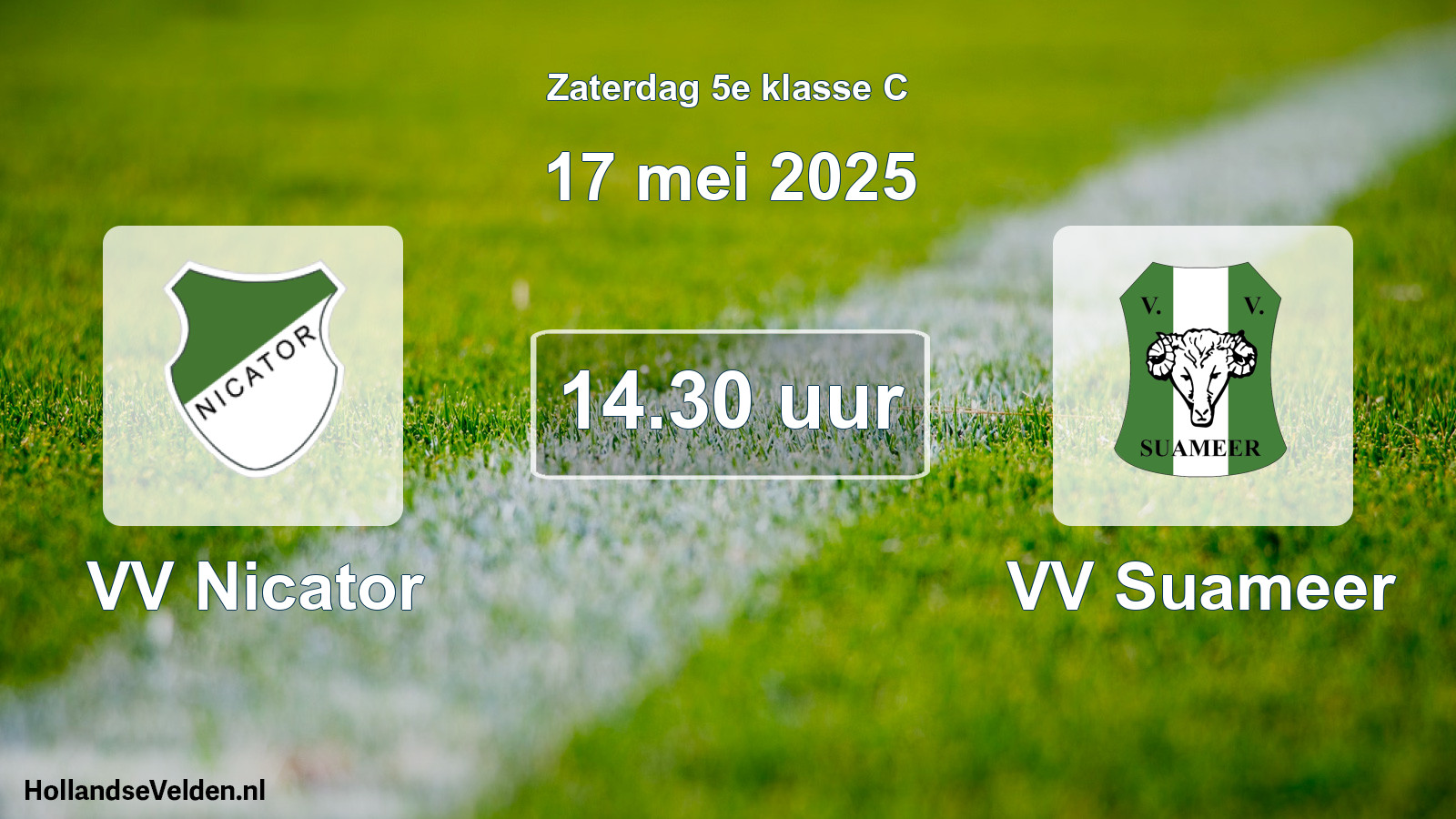 Scheduled Match: VV Nicator - VV Suameer (17 May 2025)