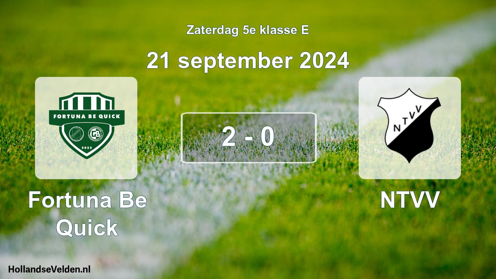 Total number of matches played: Fortuna Be Quick - NTVV 2 - 0 (21 September 2024)