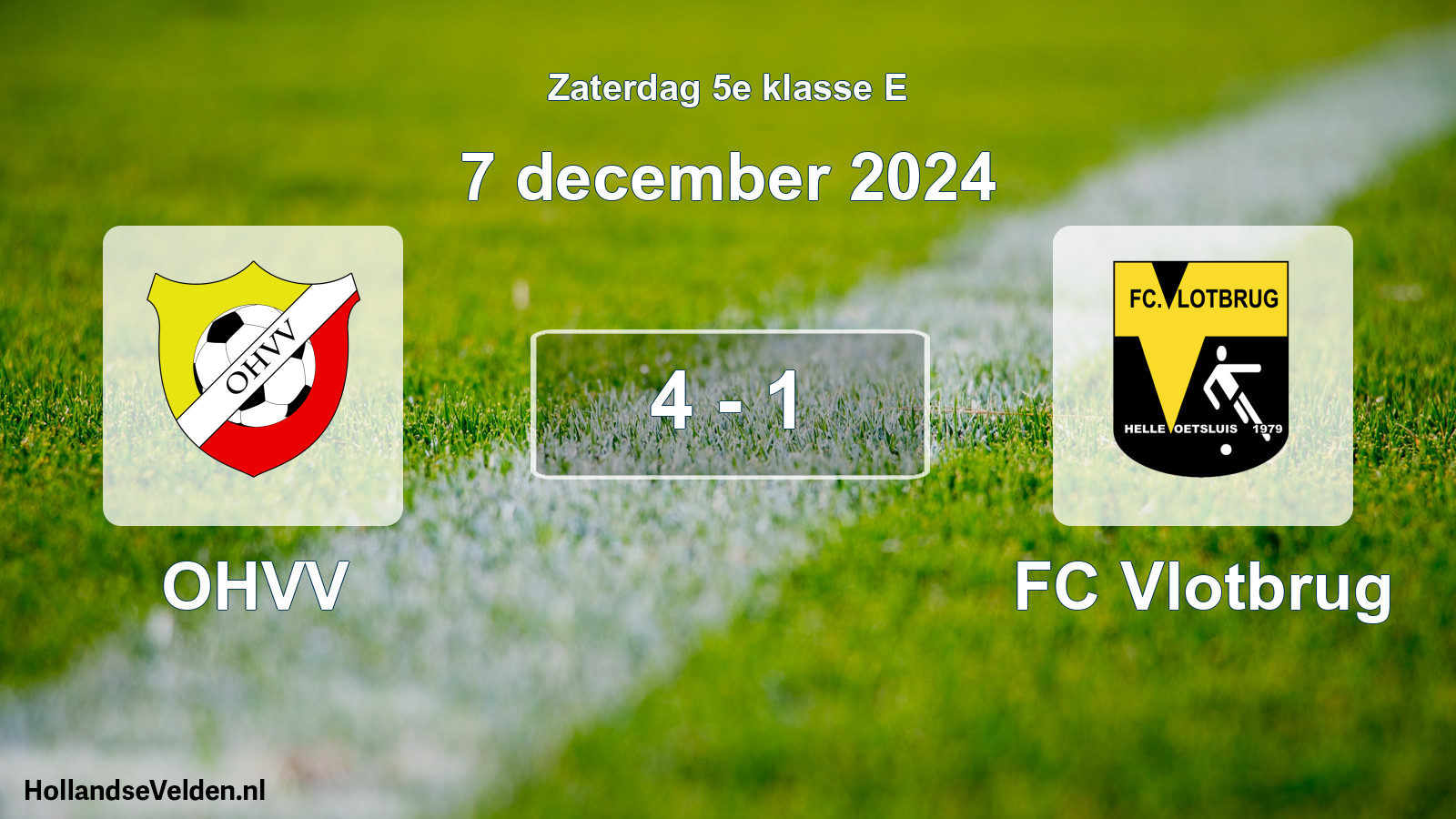 Total number of matches played: OHVV - FC Vlotbrug 4 - 1 (7 December 2024)