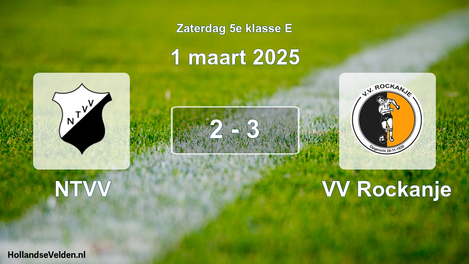 Total number of matches played: NTVV - VV Rockanje 2 - 3 (1 March 2025)