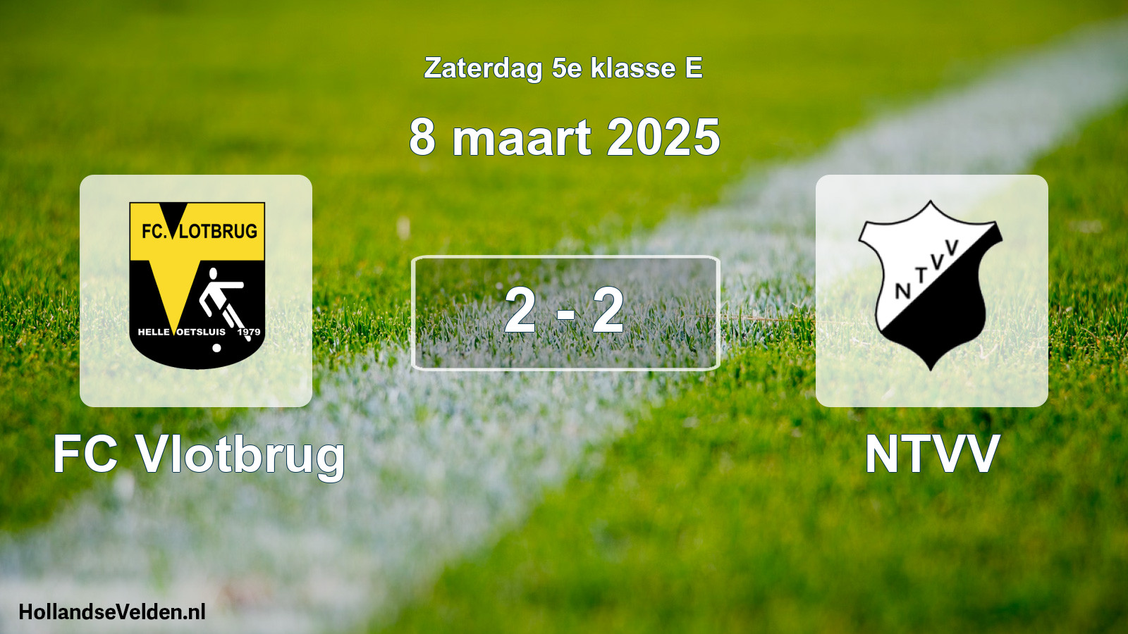 Total number of matches played: FC Vlotbrug - NTVV 2 - 2 (8 March 2025)