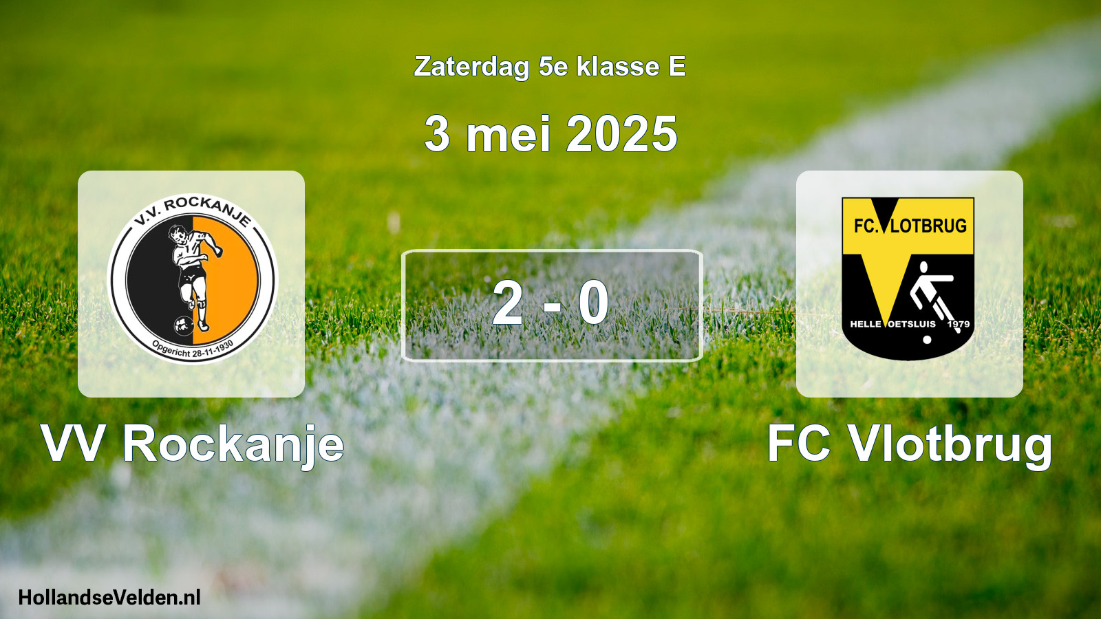 Total number of matches played: VV Rockanje - FC Vlotbrug 2 - 0 (3 May 2025)